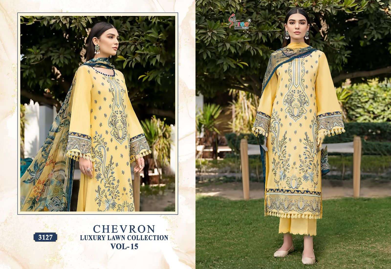 SHREE FABS CHEVRON LUXURY LAWN COLLECTION VOL 15