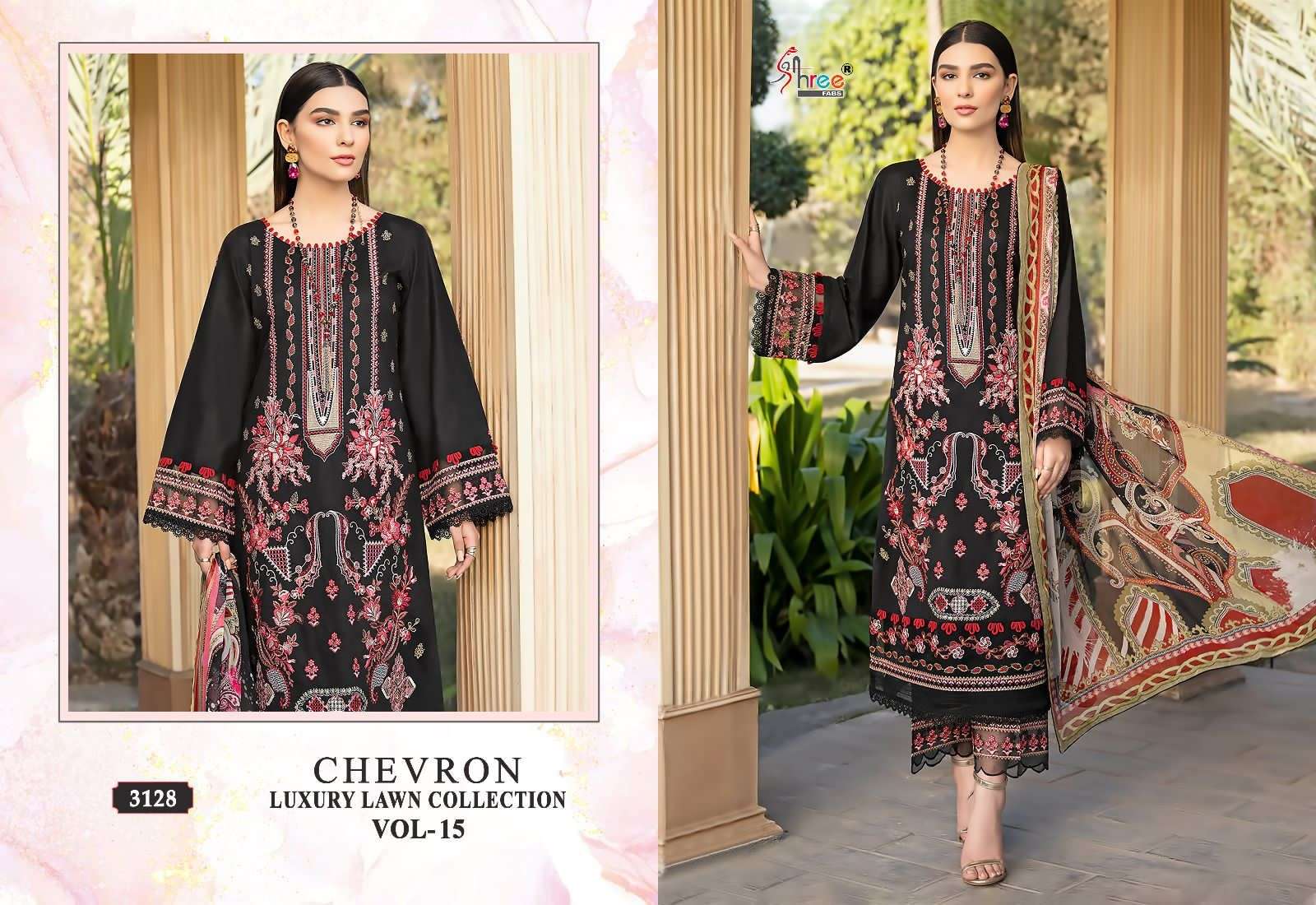 SHREE FABS CHEVRON LUXURY LAWN COLLECTION VOL 15
