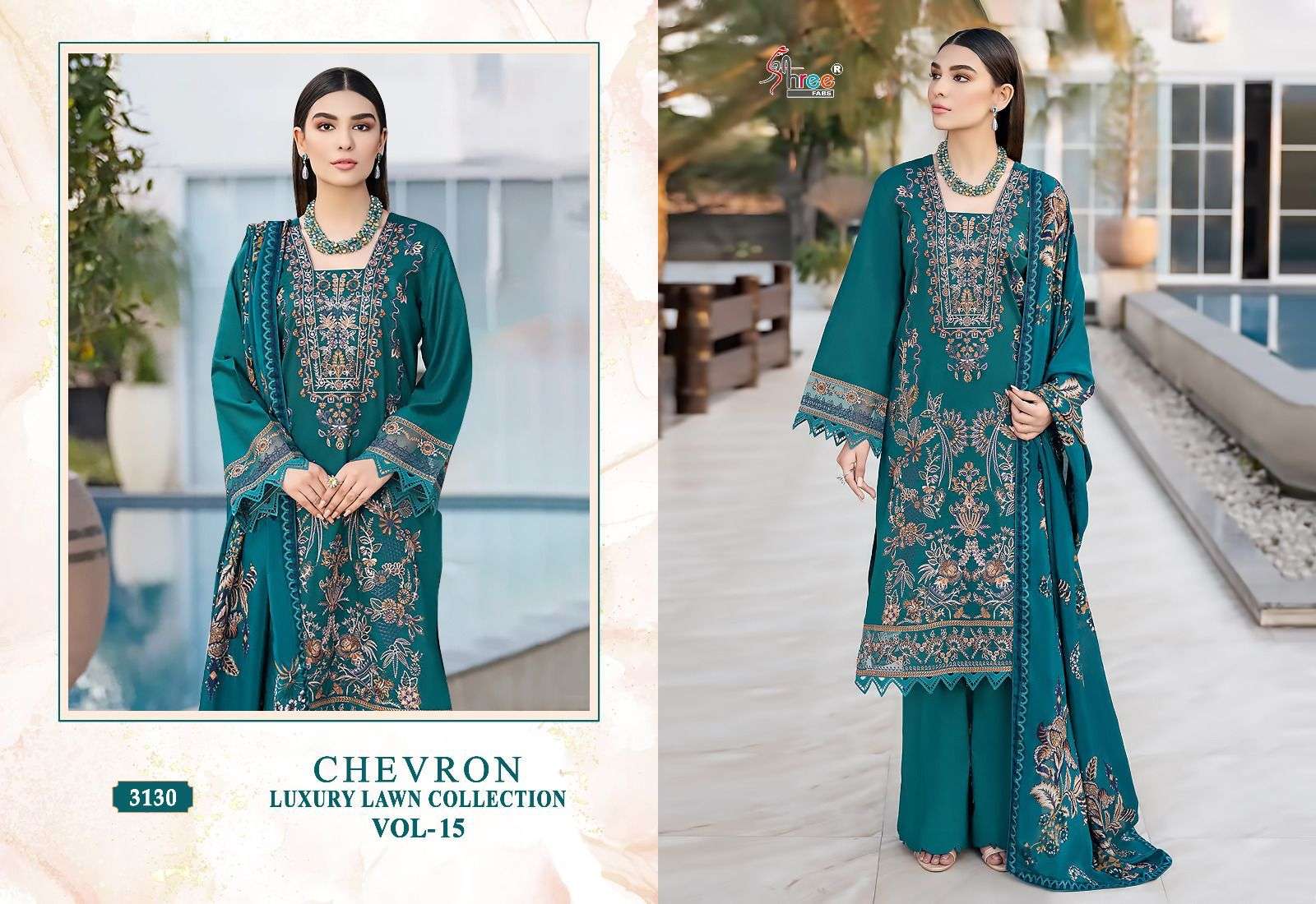 SHREE FABS CHEVRON LUXURY LAWN COLLECTION VOL 15