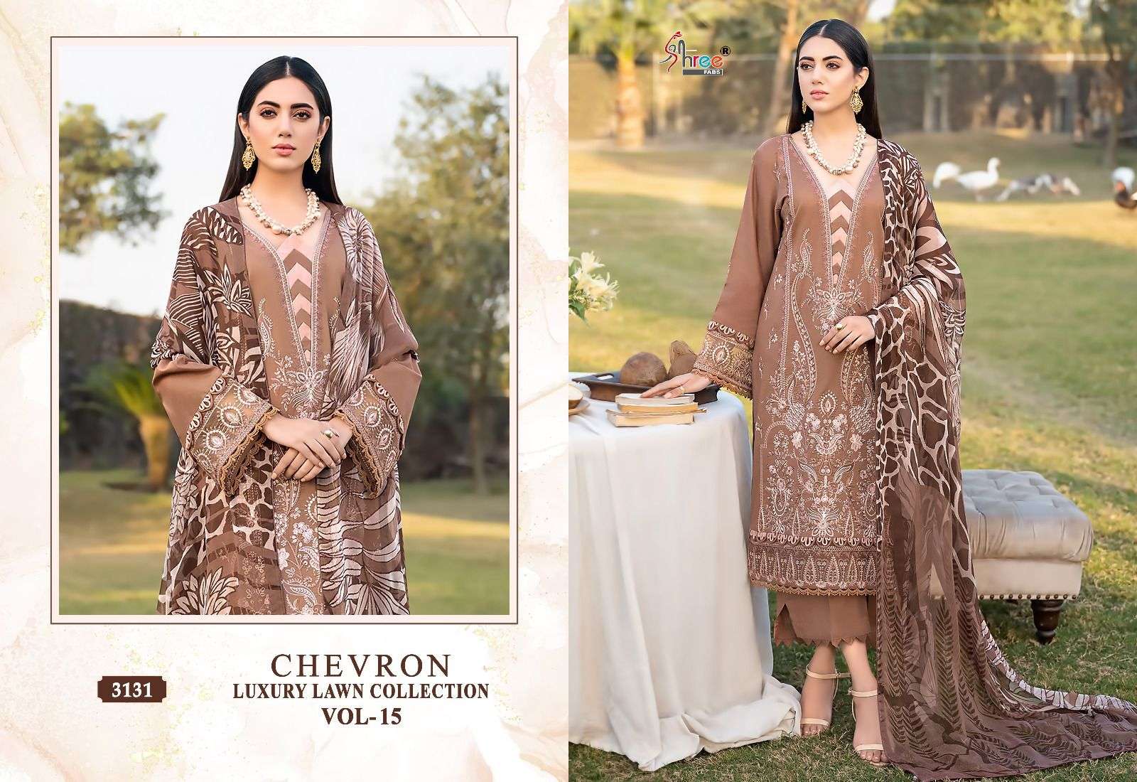 SHREE FABS CHEVRON LUXURY LAWN COLLECTION VOL 15