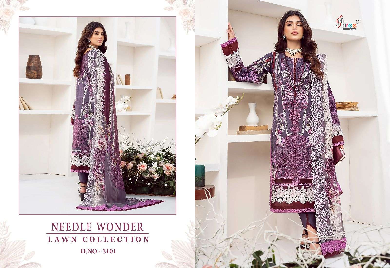 SHREE FABS NEEDLE WONDER LAWN COLLECTION