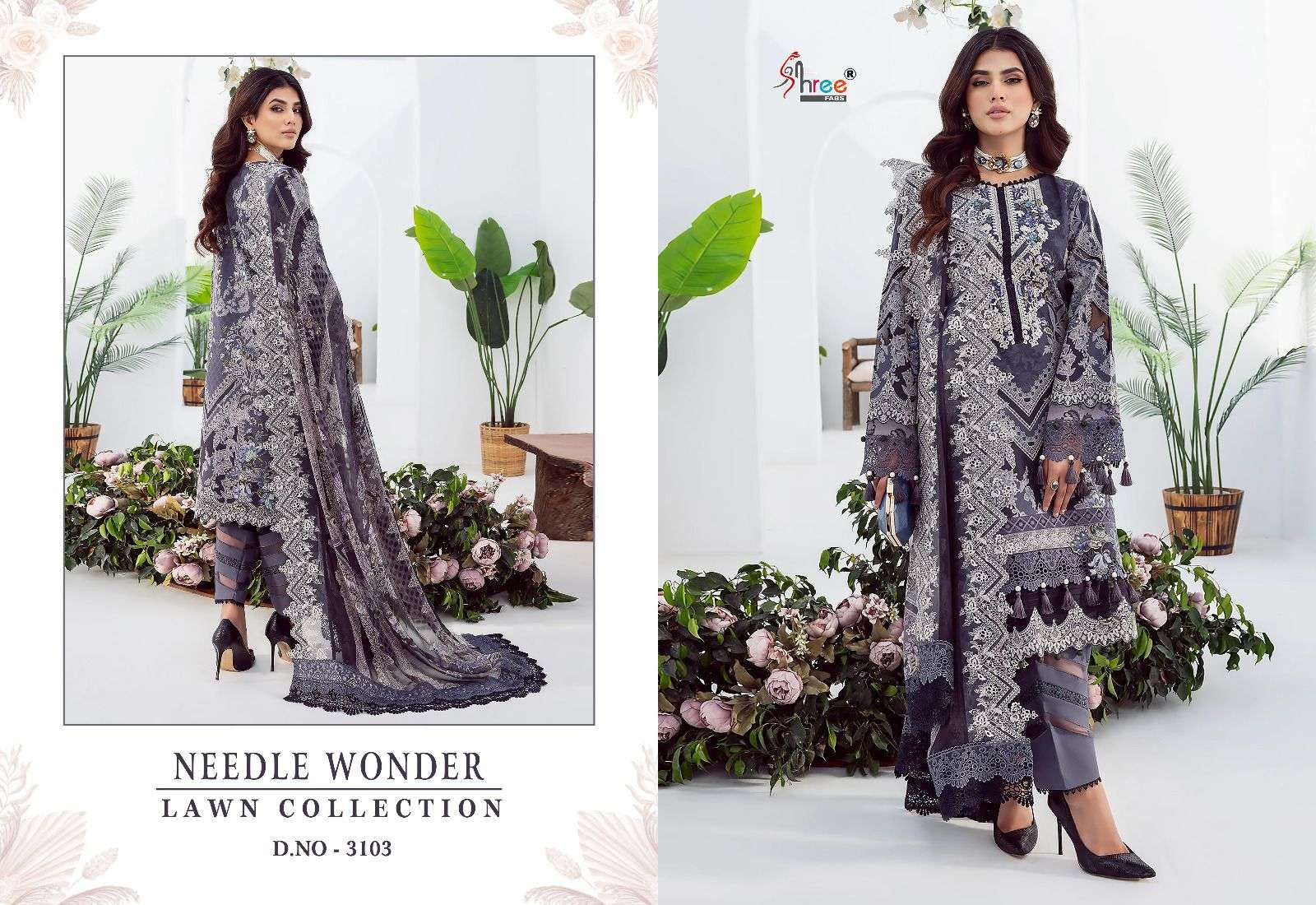 SHREE FABS NEEDLE WONDER LAWN COLLECTION