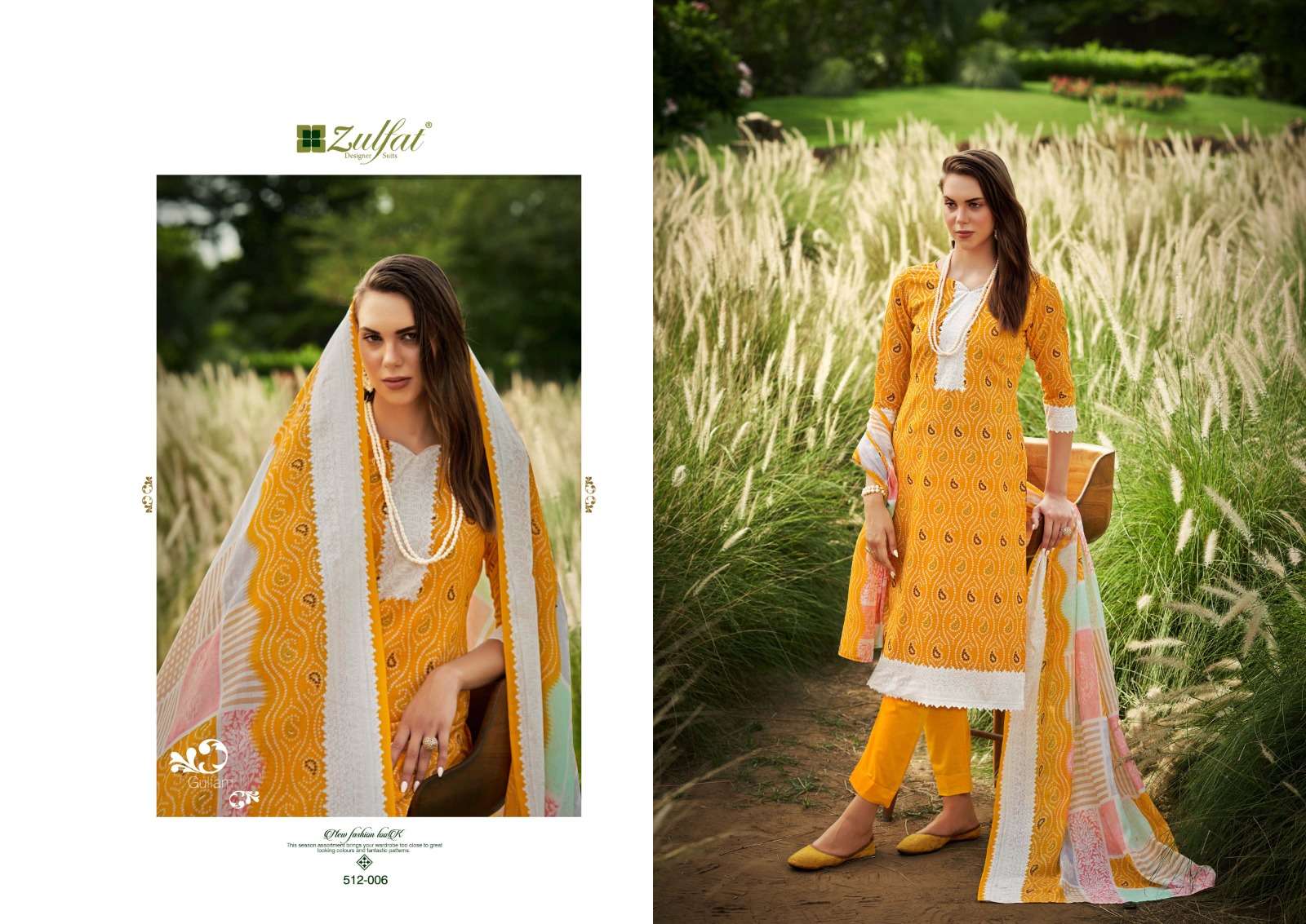ZULFAT DESIGNER SUITS GULFAM 