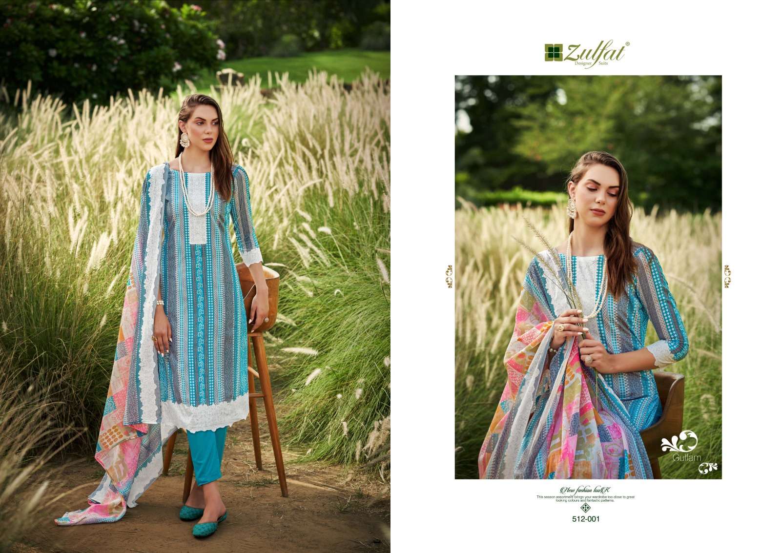 ZULFAT DESIGNER SUITS GULFAM 