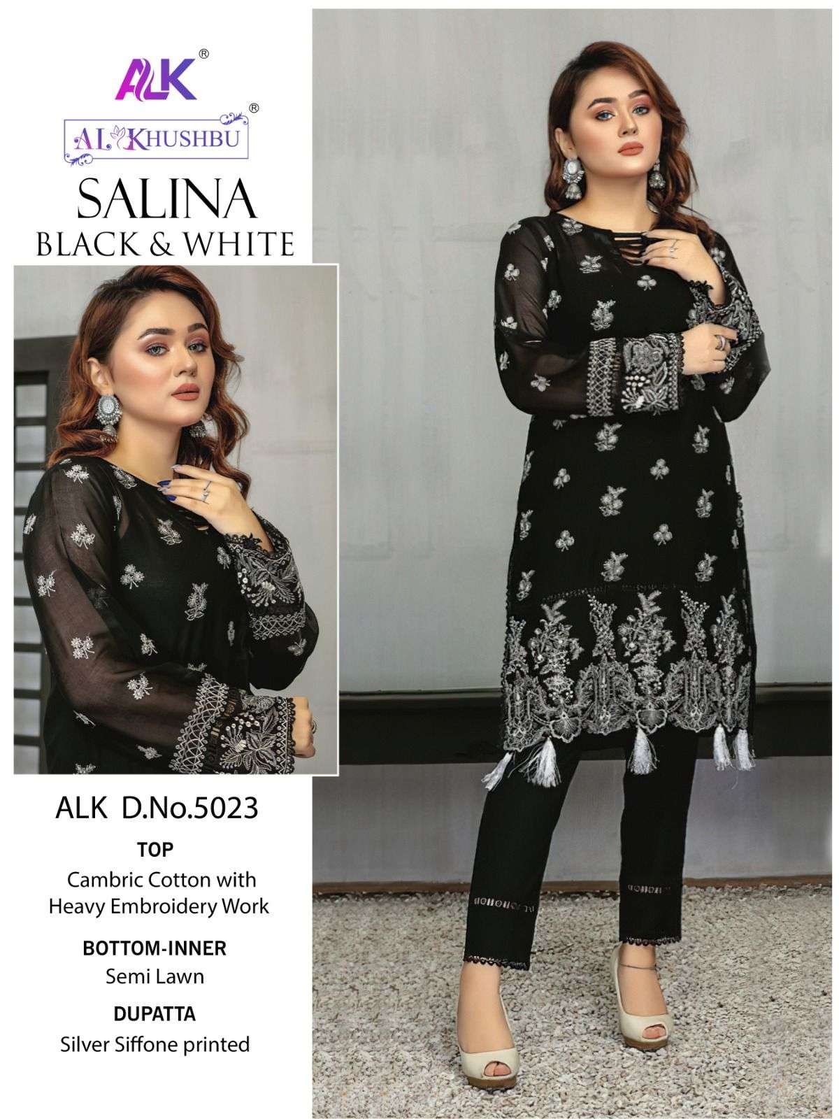 AL KHUSHBU SALINA BLACK & WHITE