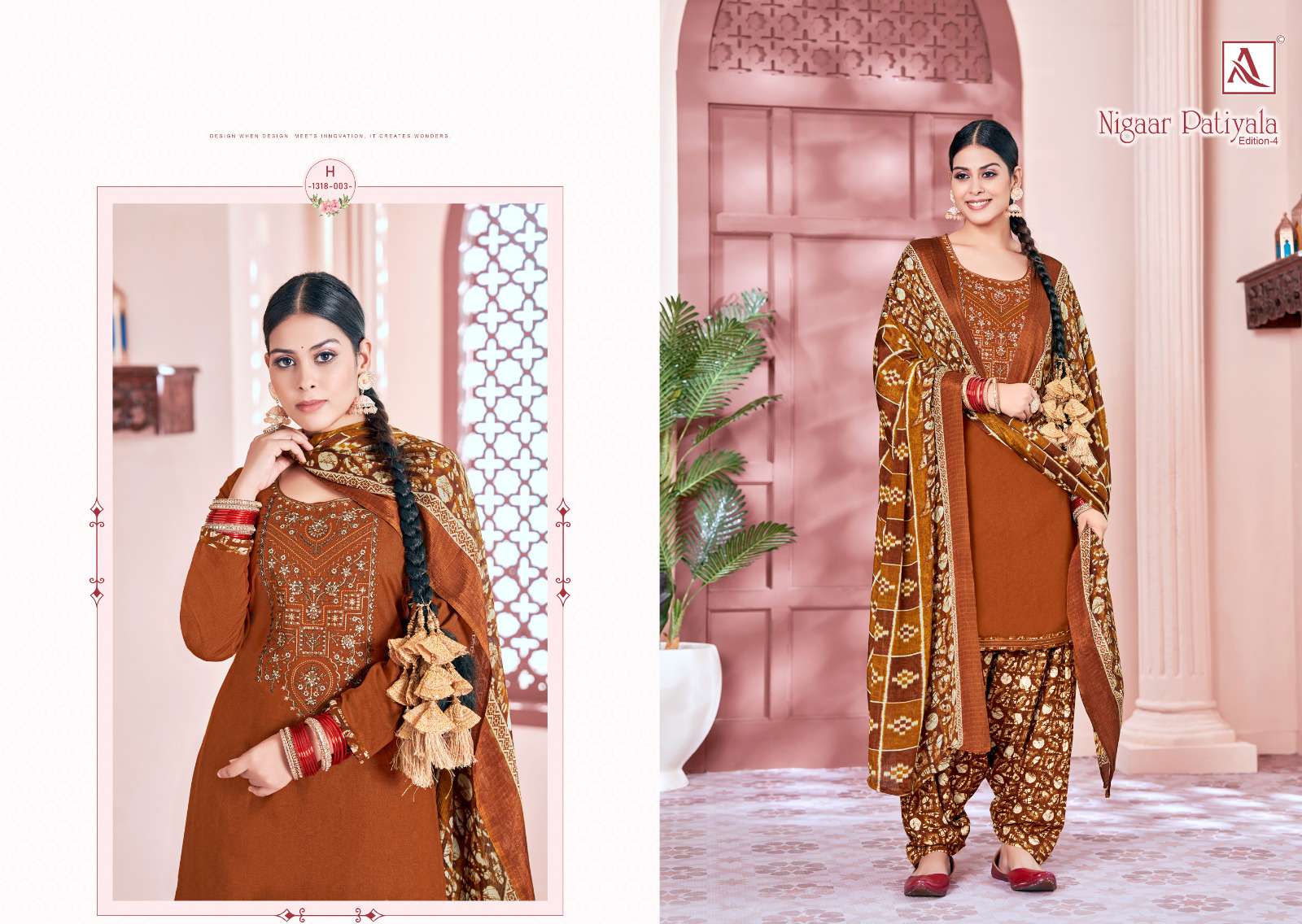 ALOK SUITS NIGAAR PATIYALA EDITION VOL 4 