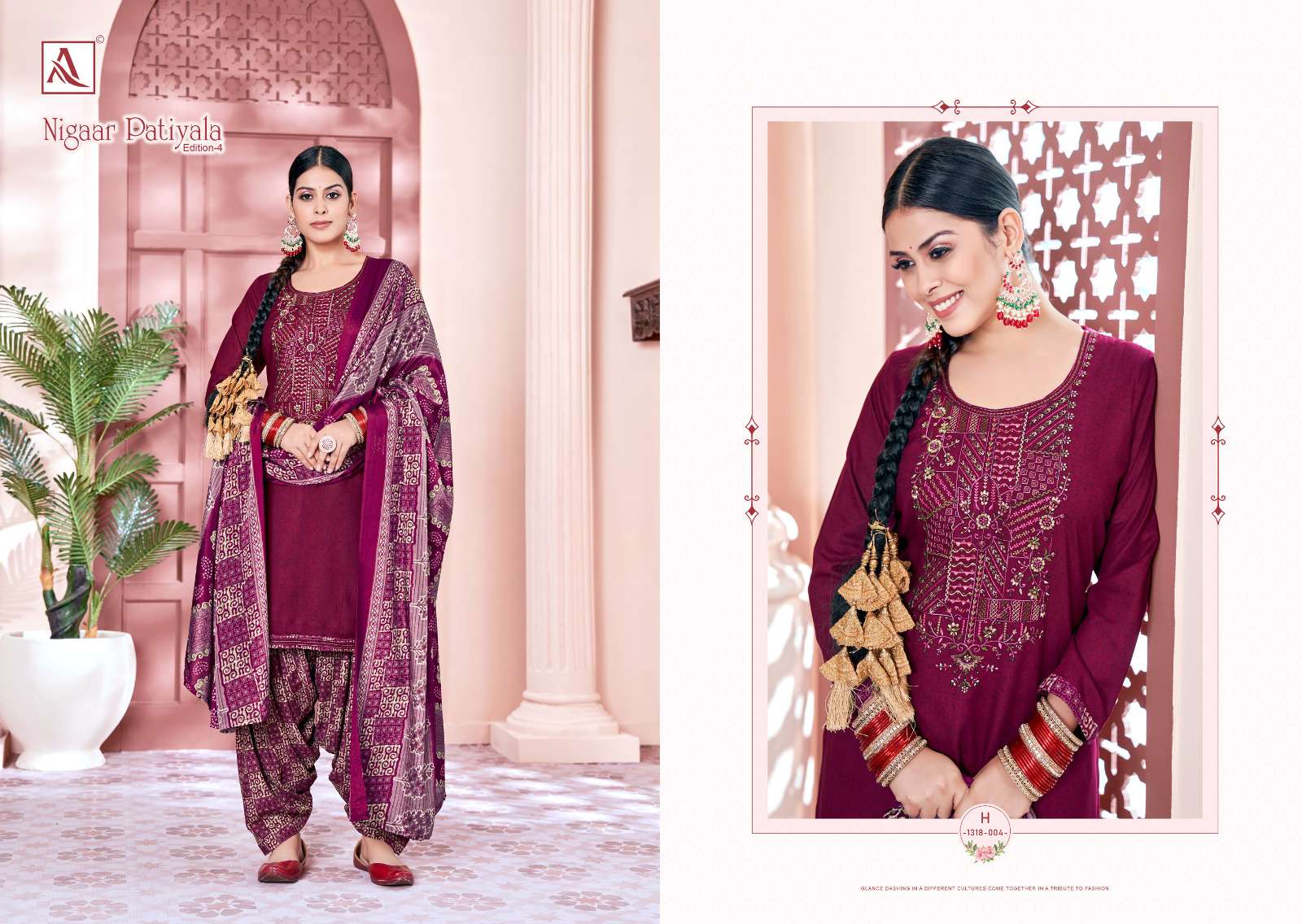 ALOK SUITS NIGAAR PATIYALA EDITION VOL 4 