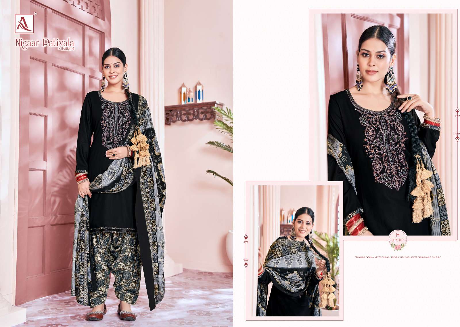 ALOK SUITS NIGAAR PATIYALA EDITION VOL 4 
