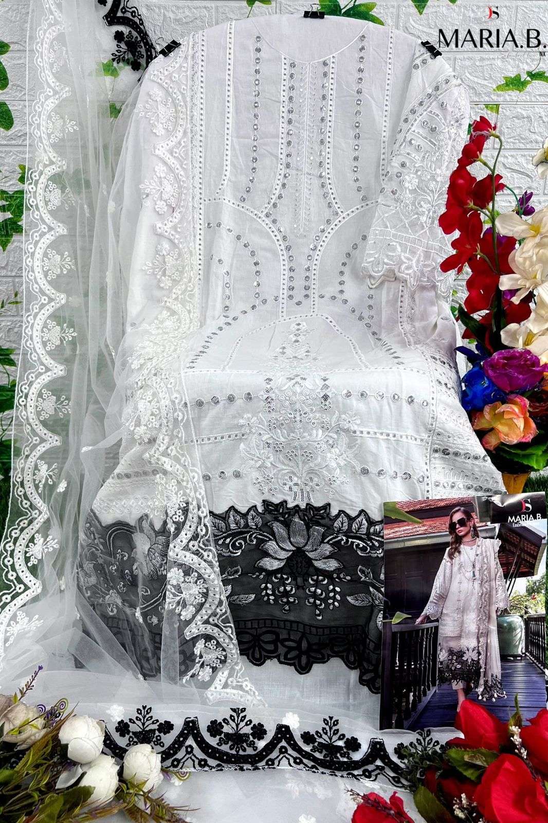 DEEPSY SUITS MARIA B EMBROIDERED LAWN 2023