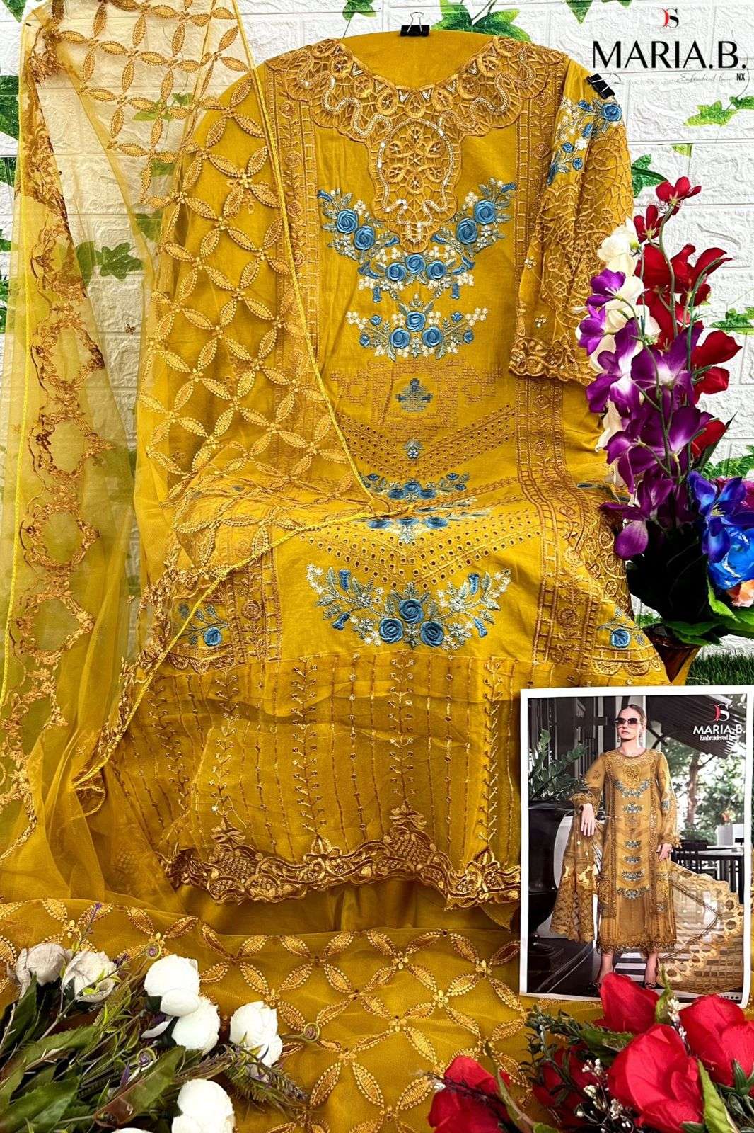 DEEPSY SUITS MARIA B EMBROIDERED LAWN 2023