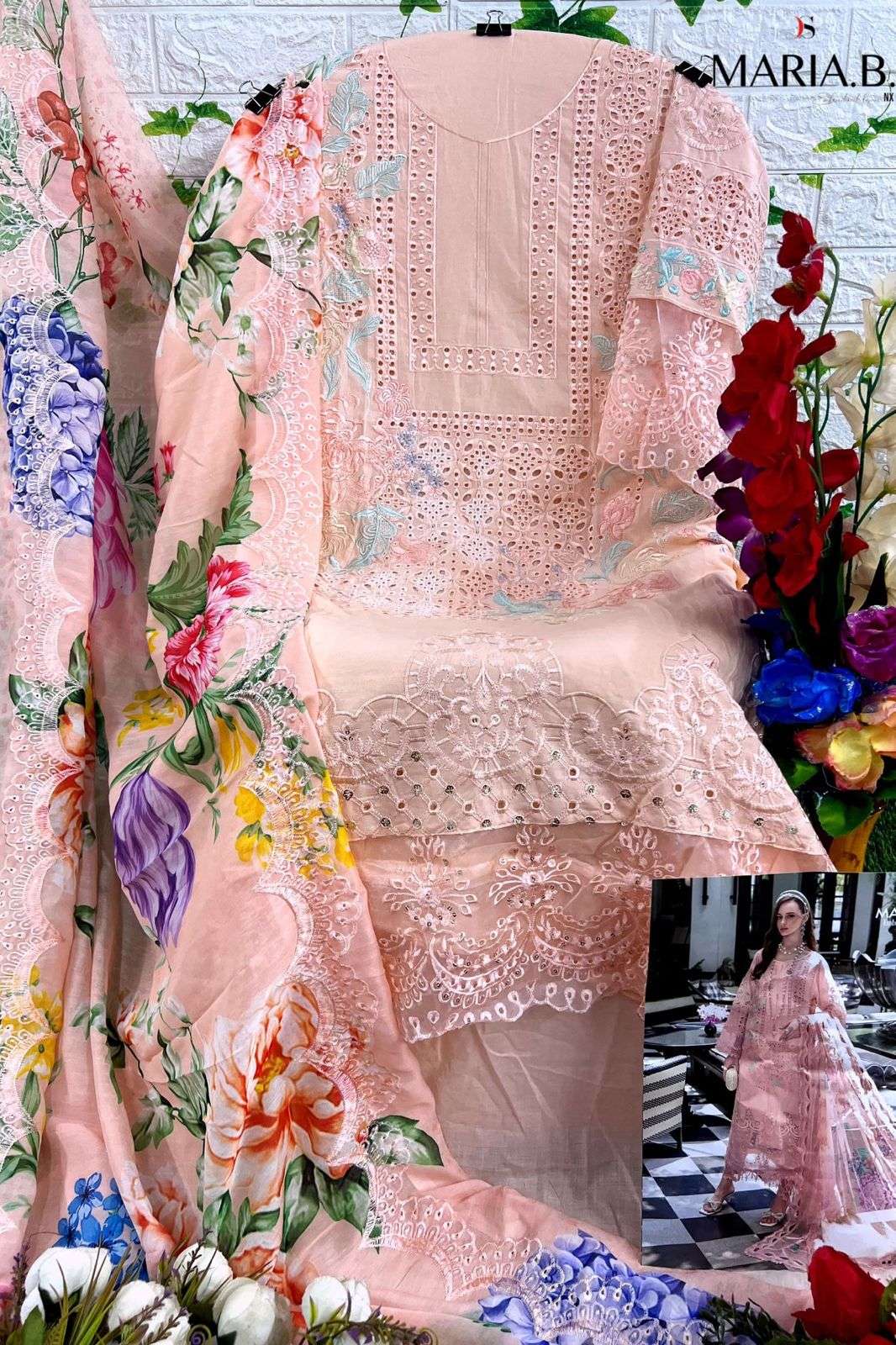 DEEPSY SUITS MARIA B EMBROIDERED LAWN 2023