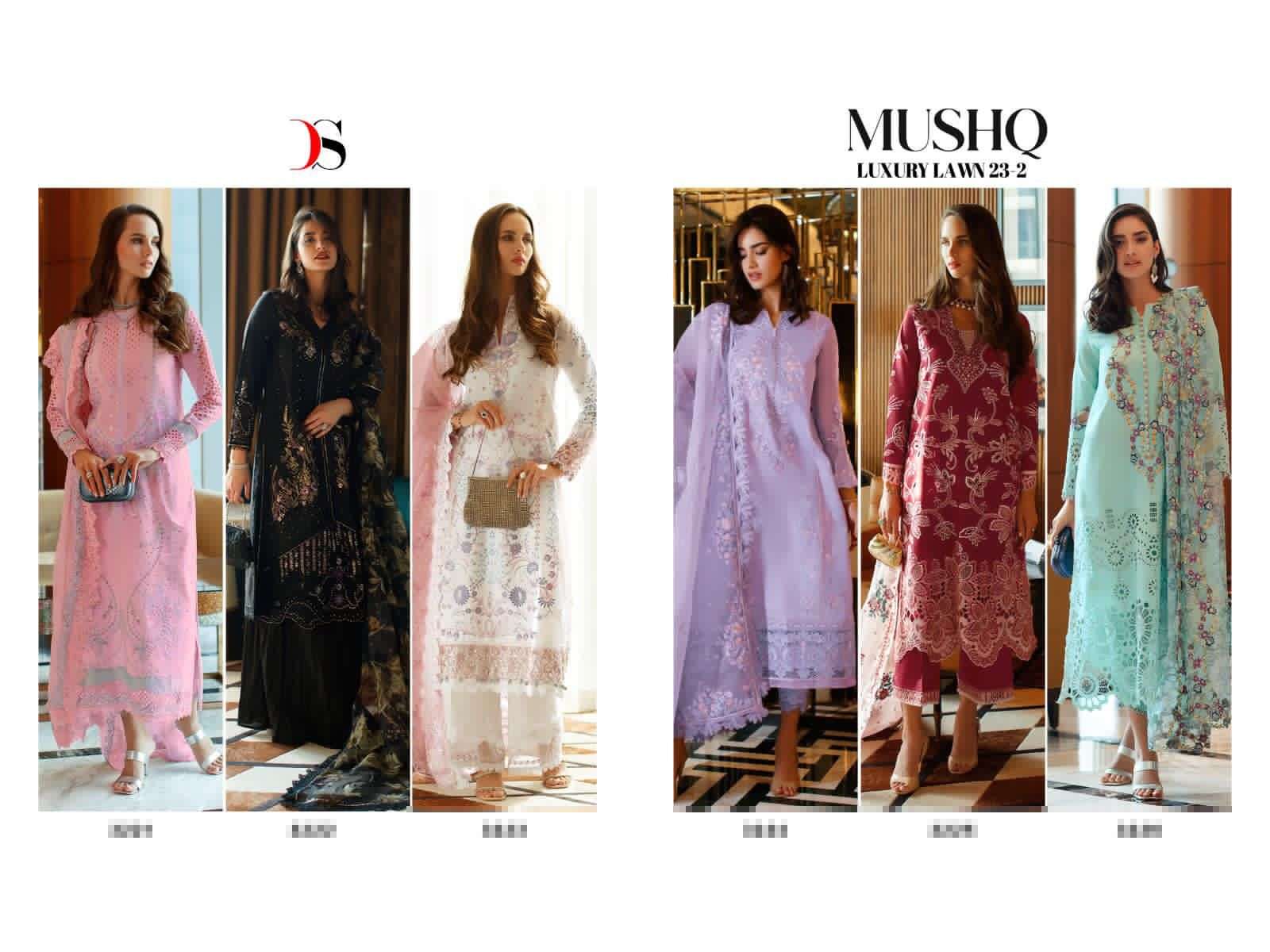 DEEPSY SUITS MUSHQ LUXURY LAWN 23 VOL 2