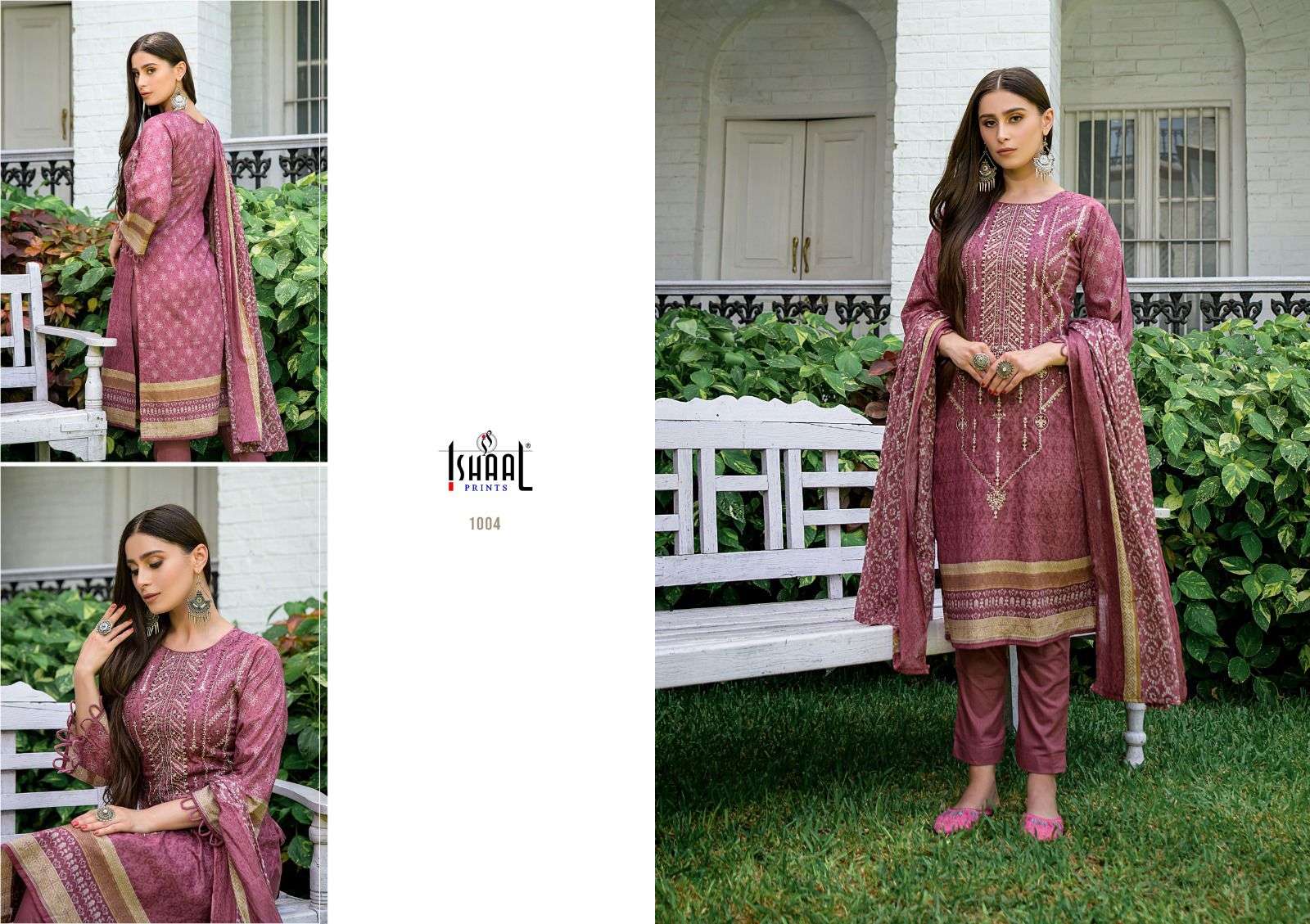 ISHAAL PRINTS EMBROIDERED LAWN COMBO