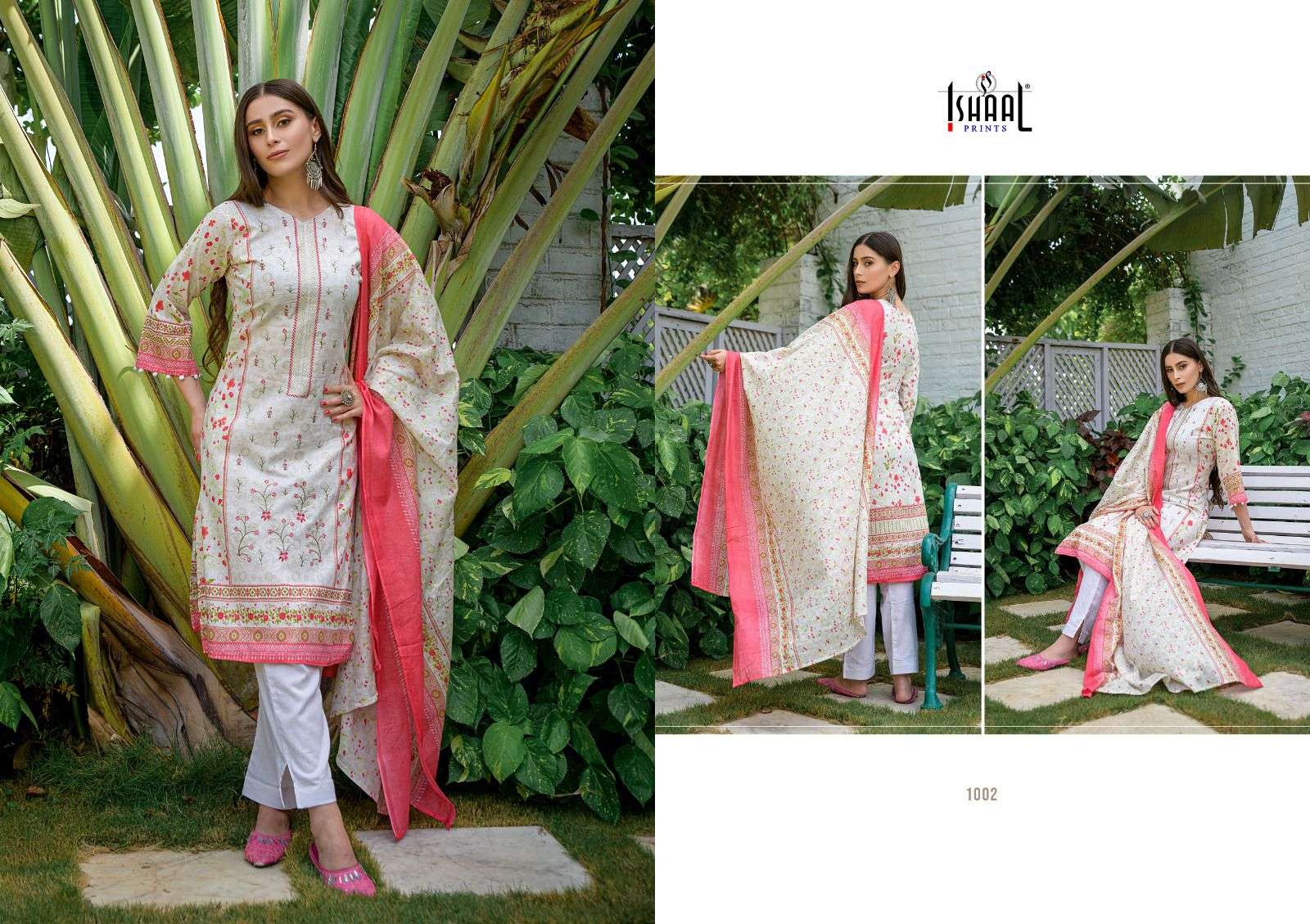 ISHAAL PRINTS EMBROIDERED LAWN COMBO
