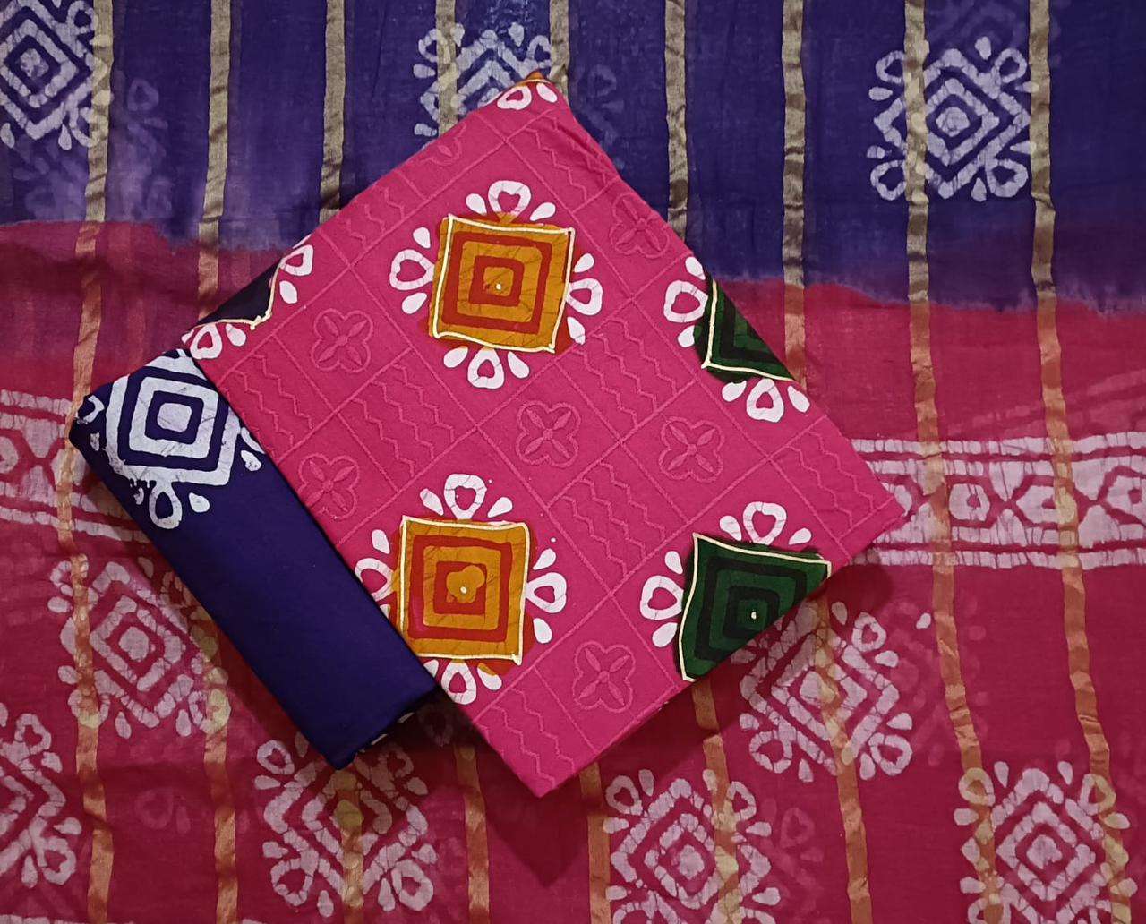 JJ CREATION MULTI GOLD WAX BATIK WORK SUITS EDITION VOL 1