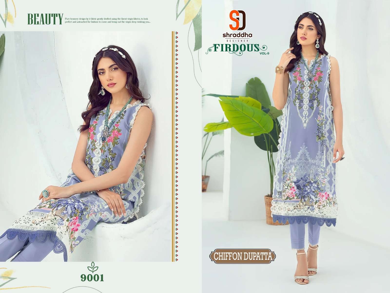 SHARADDHA DESIGNER FIRDOUS VOL 9 SPECIAL COLOUR EDITION