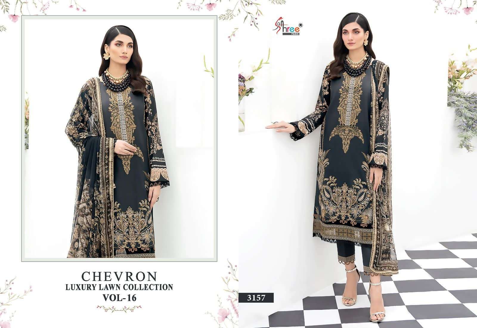 SHREE FABS CHEVRON LUXURY LAWN COLLECTION VOL 16