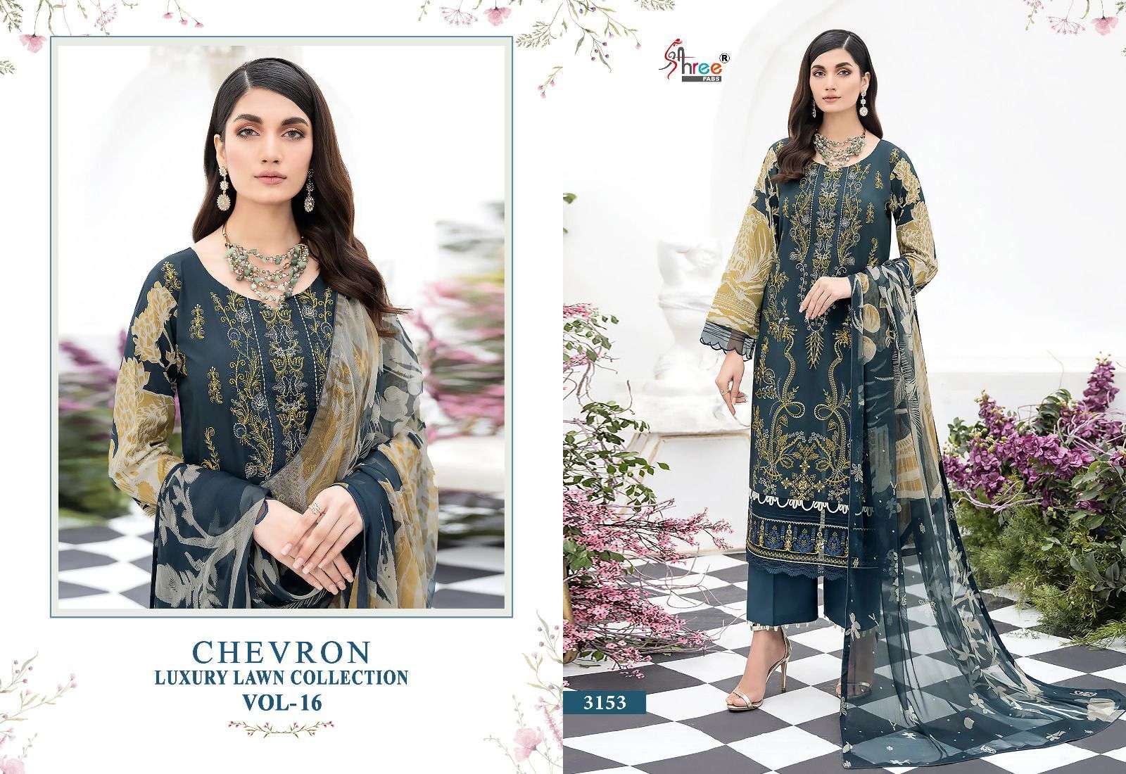 SHREE FABS CHEVRON LUXURY LAWN COLLECTION VOL 16