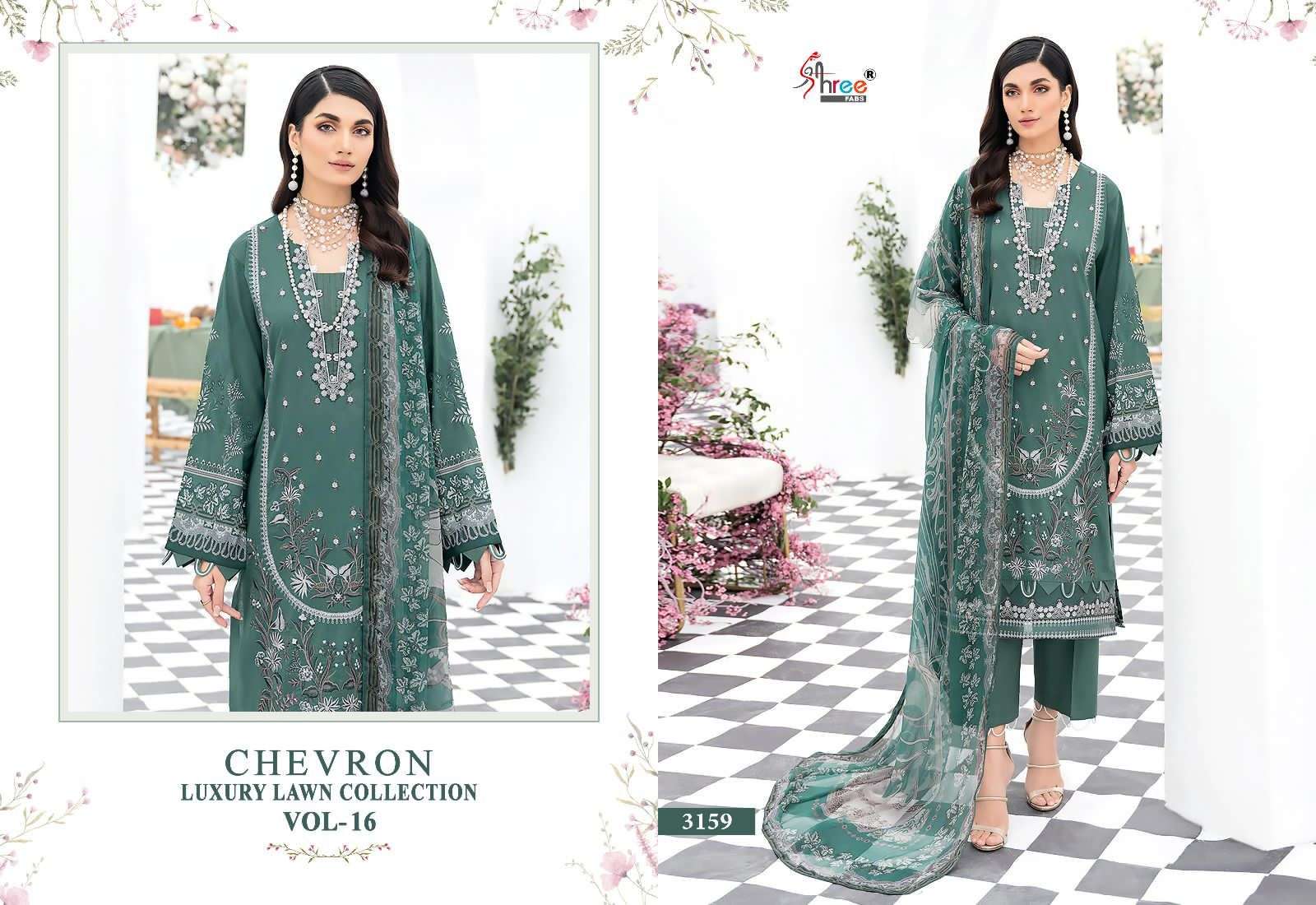SHREE FABS CHEVRON LUXURY LAWN COLLECTION VOL 16