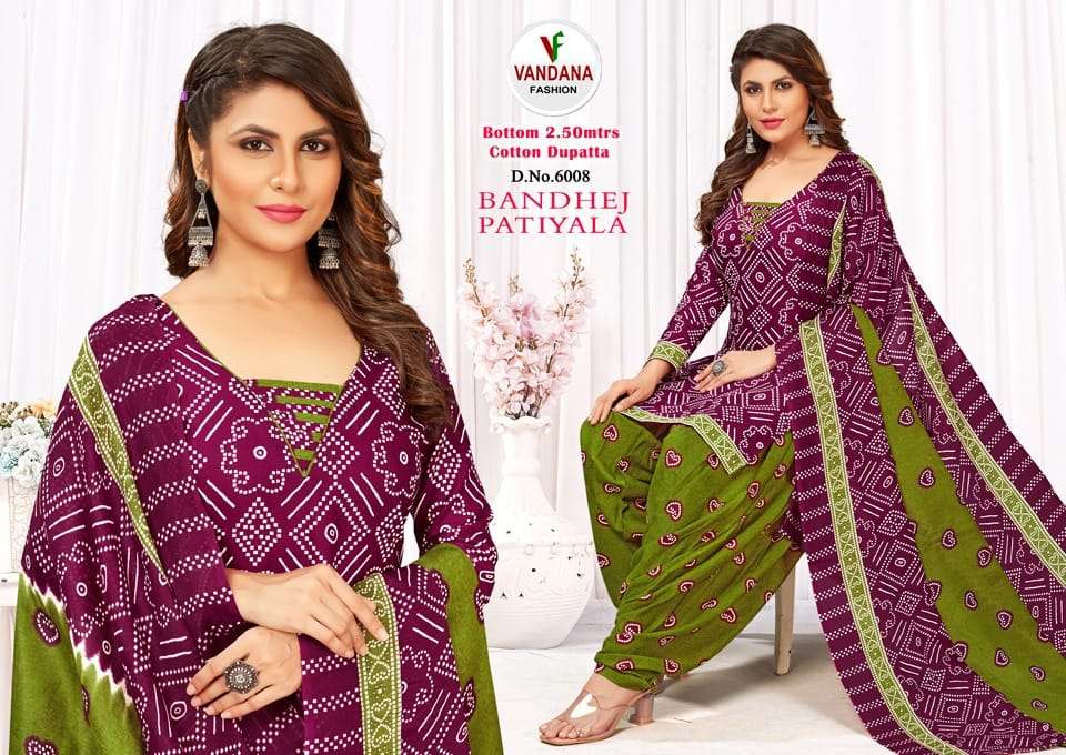 VANDANA FASHION BANDHEJ PATIYALA VOL 6