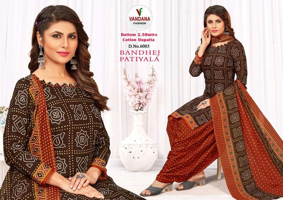 VANDANA FASHION BANDHEJ PATIYALA VOL 6