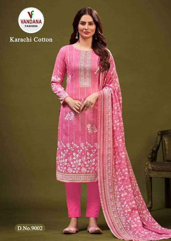 VANDANA FASHION KARACHI COTTON VOL 9 