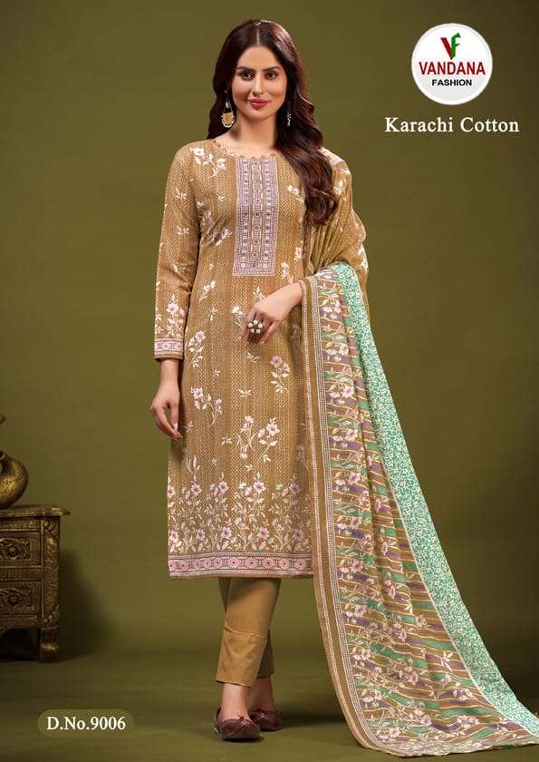 VANDANA FASHION KARACHI COTTON VOL 9 