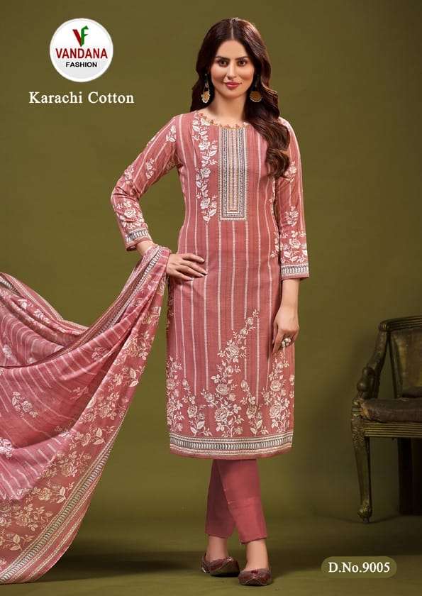 VANDANA FASHION KARACHI COTTON VOL 9 