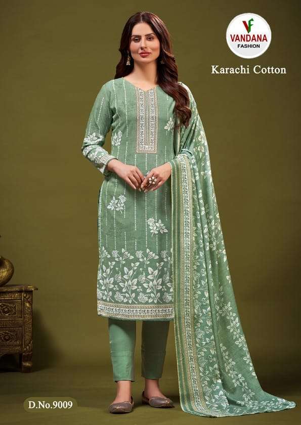 VANDANA FASHION KARACHI COTTON VOL 9 