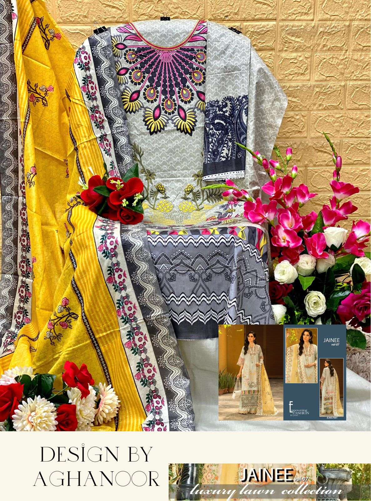 AGHA NOOR JAINEE VOL 7 LUXURY LAWN COLLECTION