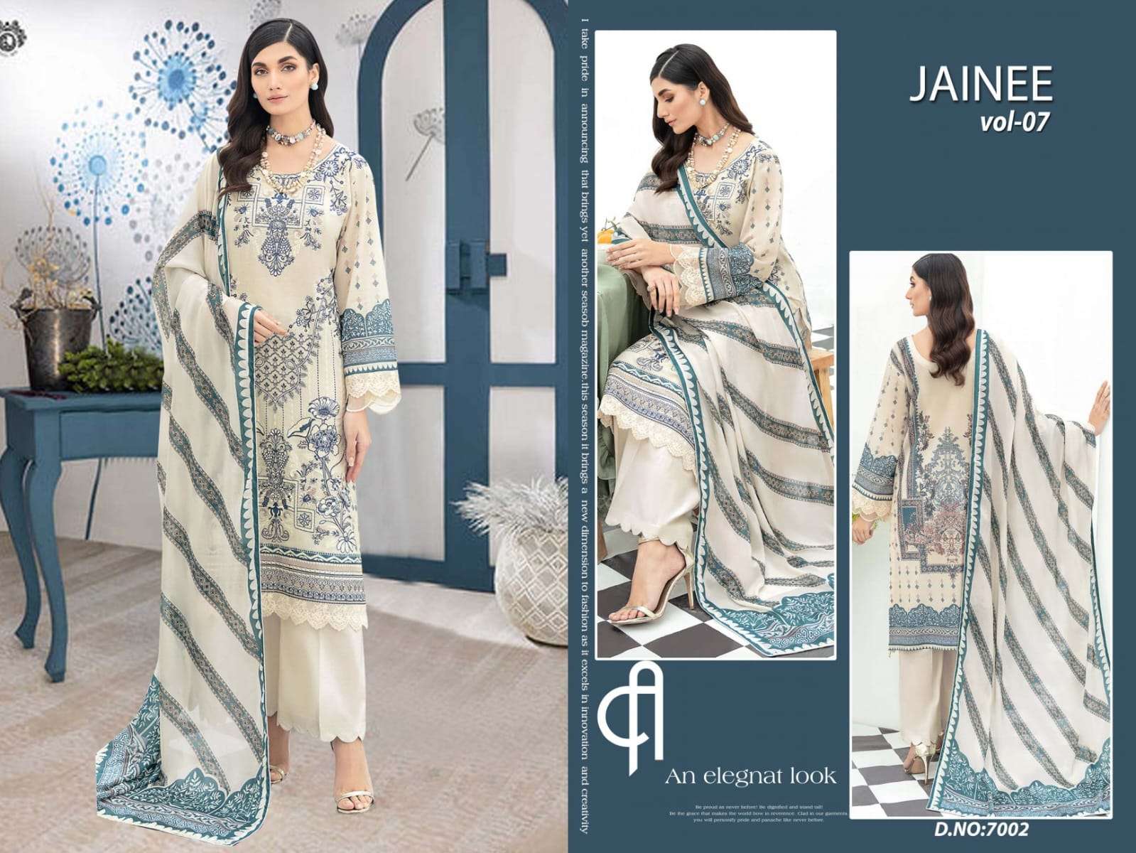 AGHA NOOR JAINEE VOL 7 LUXURY LAWN COLLECTION
