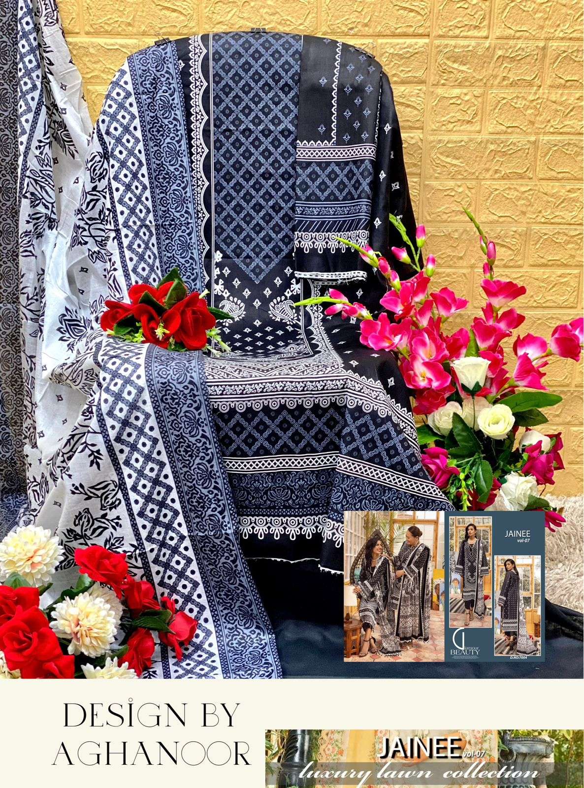 AGHA NOOR JAINEE VOL 7 LUXURY LAWN COLLECTION