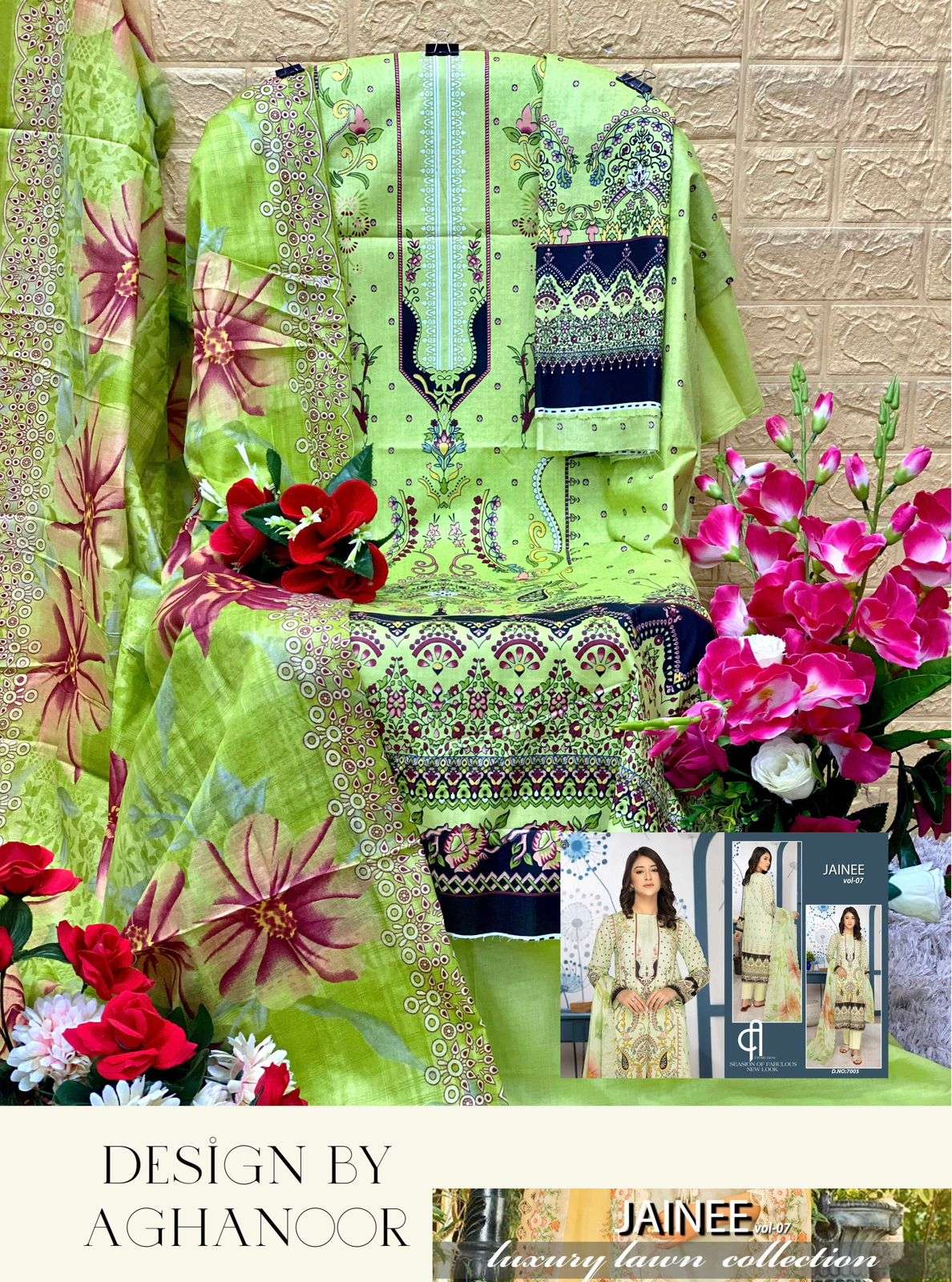 AGHA NOOR JAINEE VOL 7 LUXURY LAWN COLLECTION