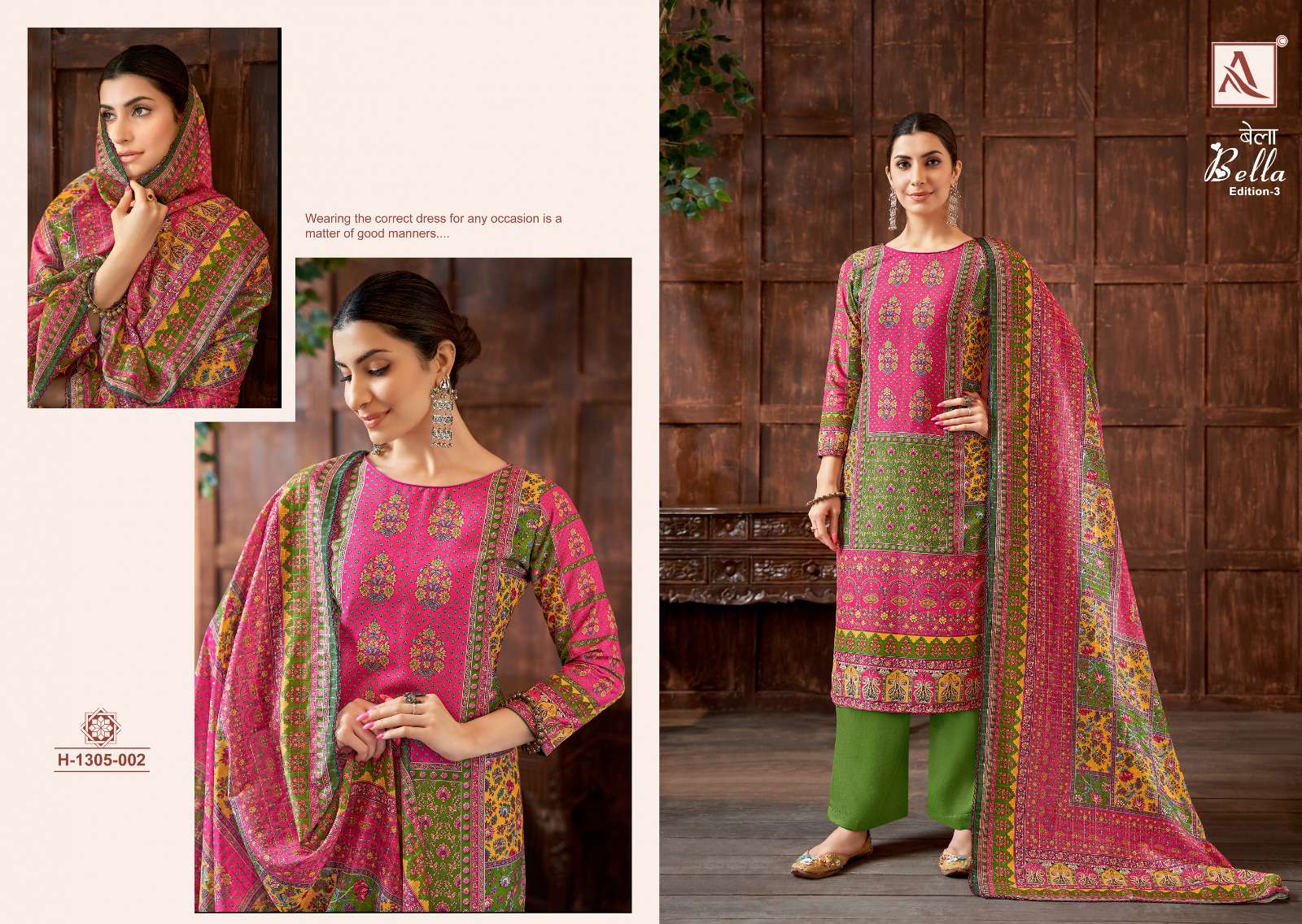 ALOK SUITS BELLA VOL 3 