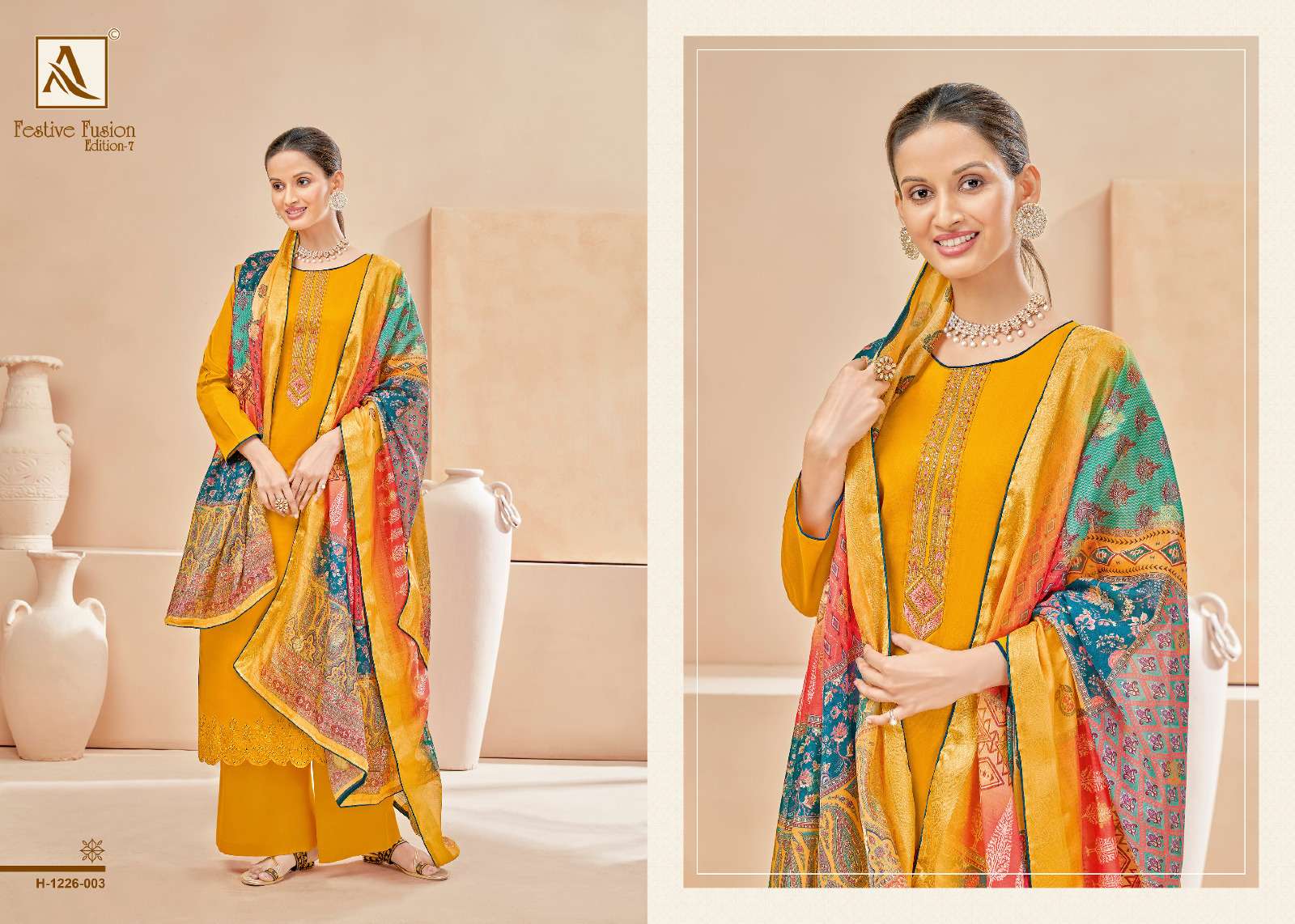 ALOK SUITS FESTIVE FUSION EDITION VOL 7 