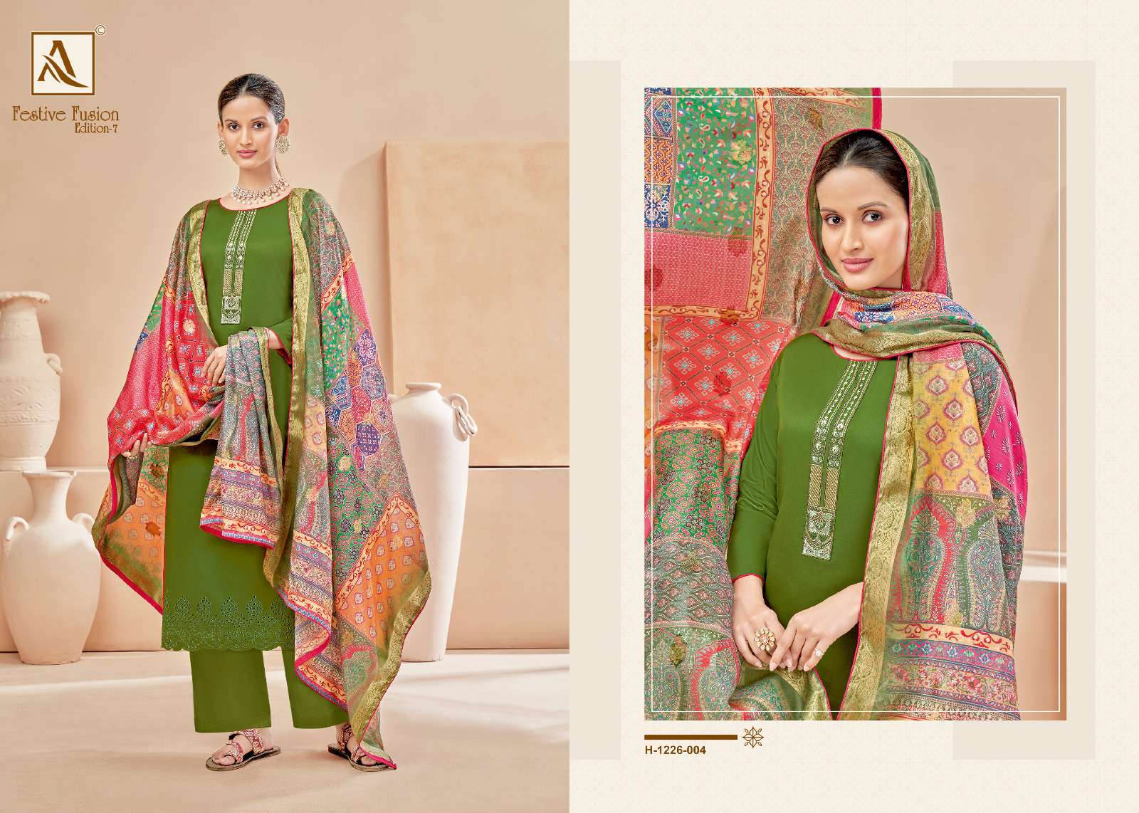 ALOK SUITS FESTIVE FUSION EDITION VOL 7 