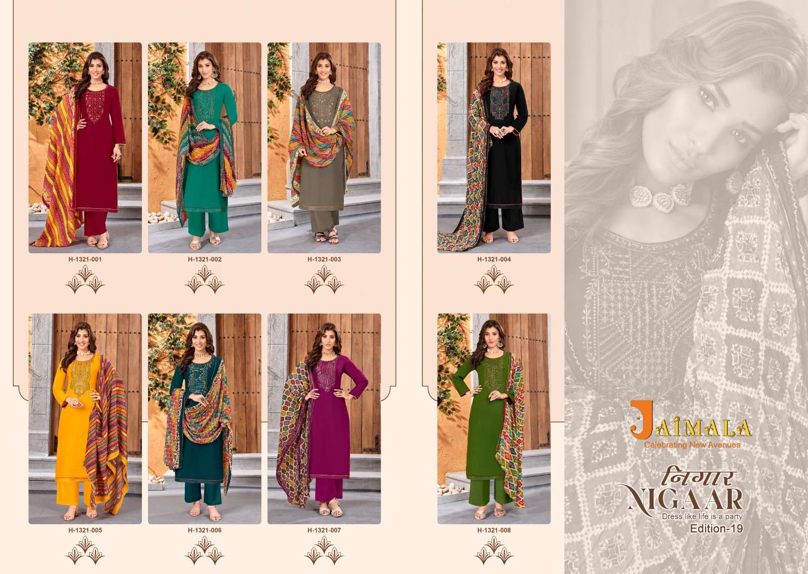ALOK SUITS JAIMALA NIGAAR VOL 19