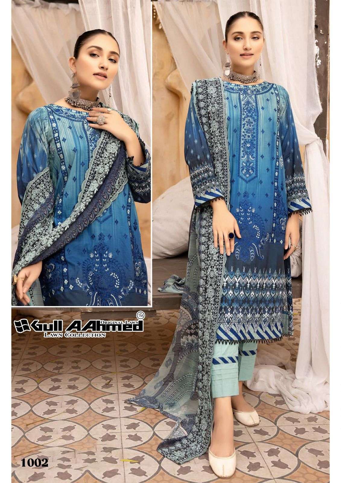 GULL AAHMED ZARQASH EMBROIDERED LAWN COLLECTION