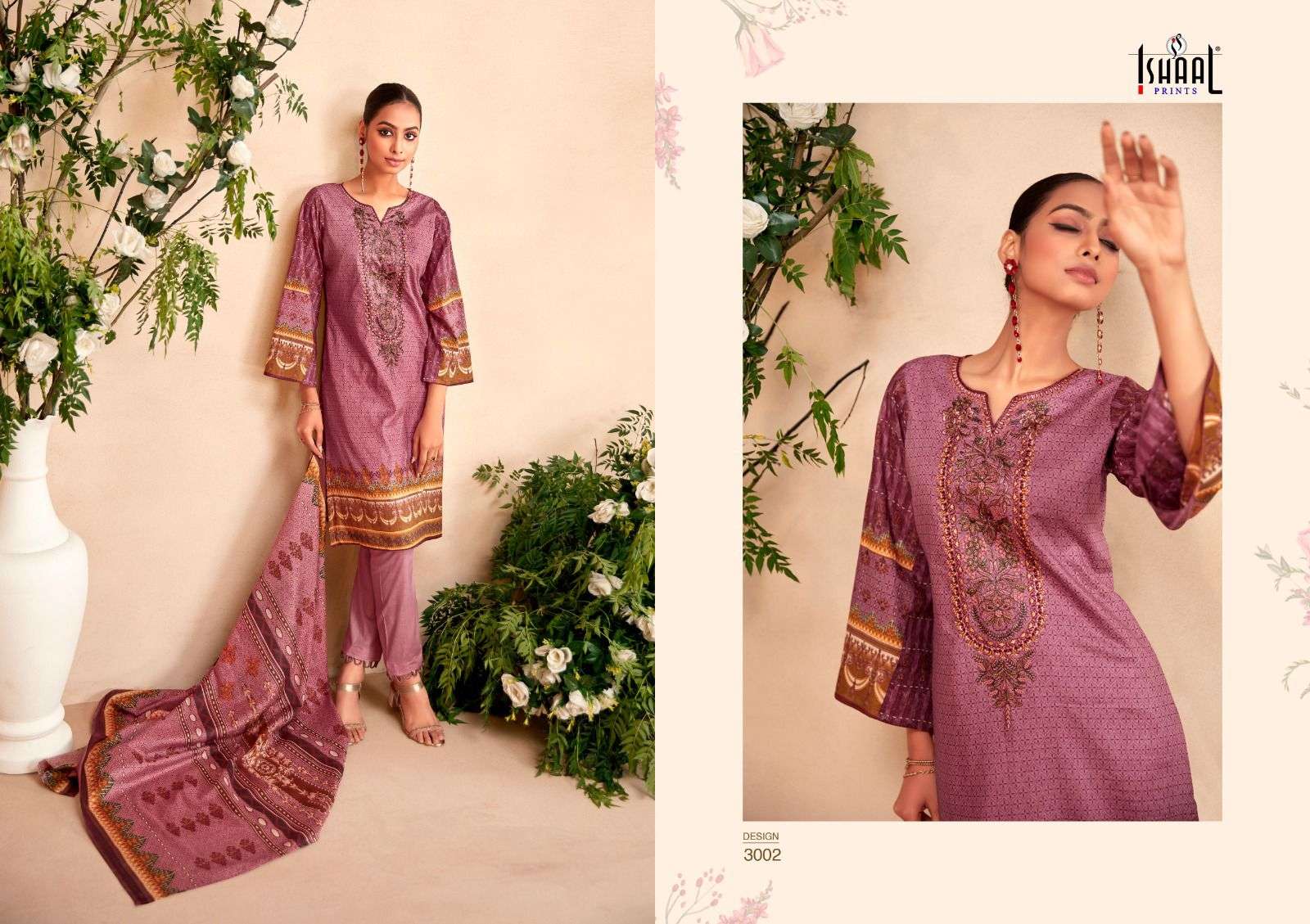 ISHAAL PRINTS EMBROIDERED VOL 3