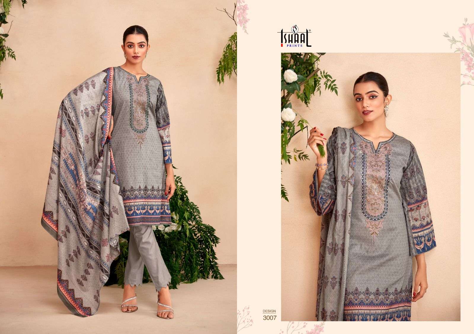ISHAAL PRINTS EMBROIDERED VOL 3