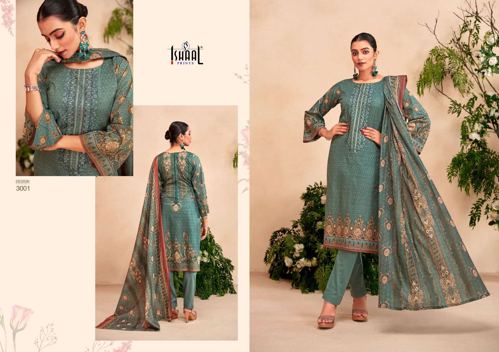 ISHAAL PRINTS EMBROIDERED VOL 3