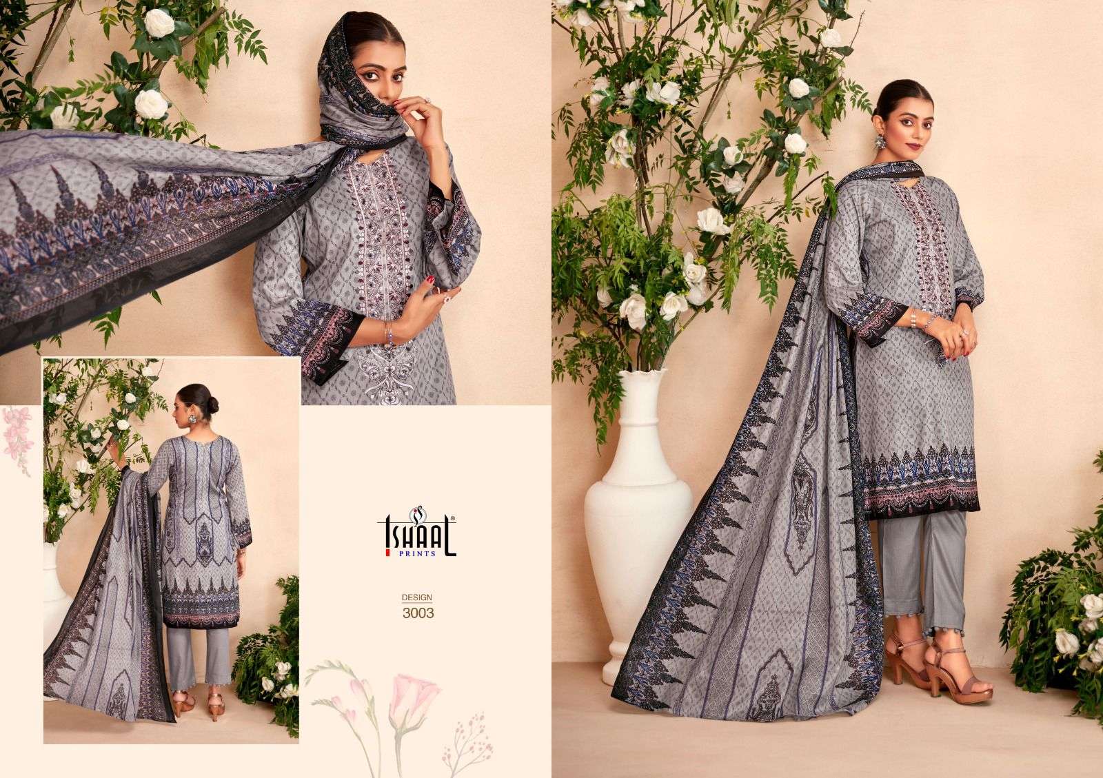 ISHAAL PRINTS EMBROIDERED VOL 3