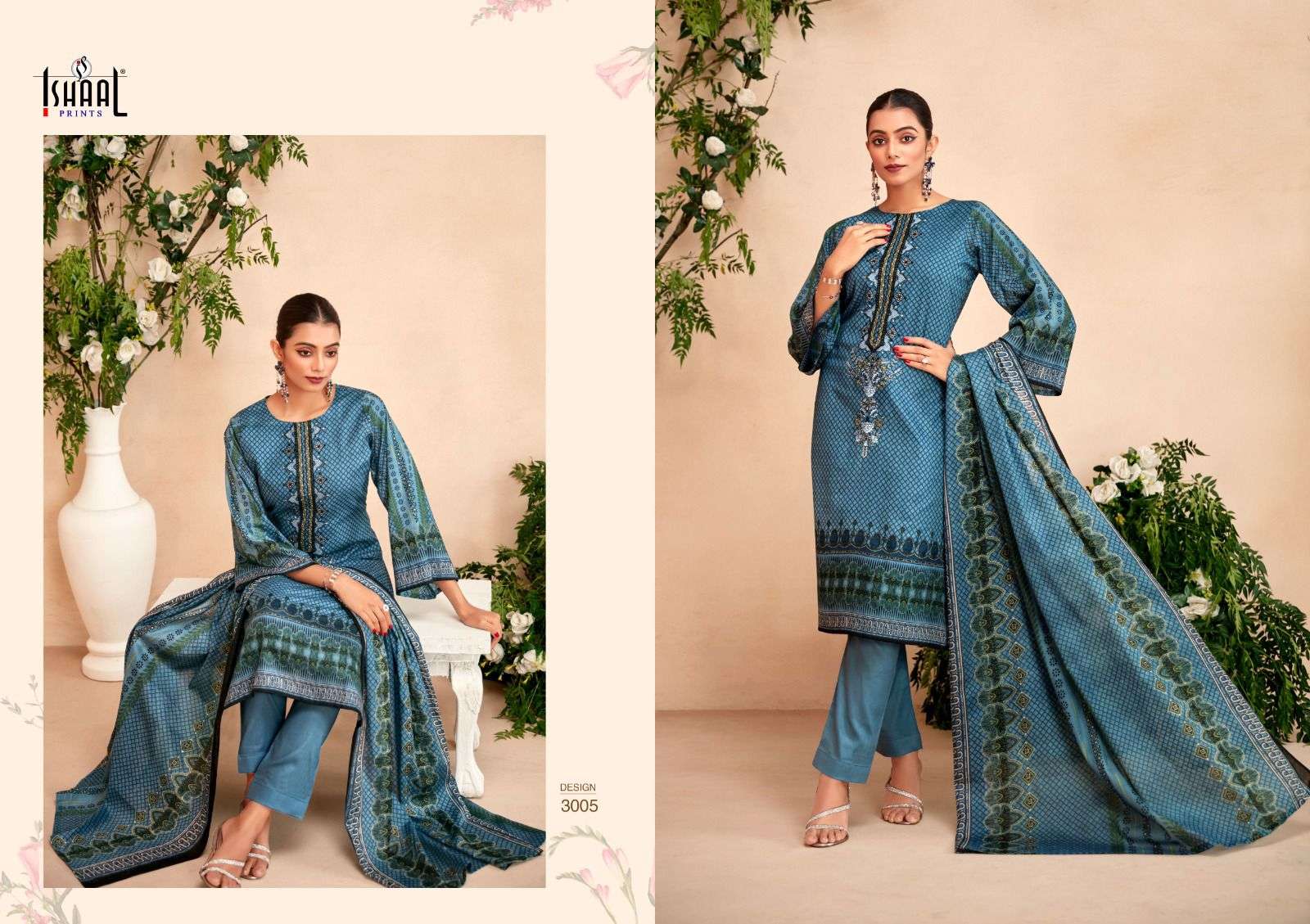 ISHAAL PRINTS EMBROIDERED VOL 3