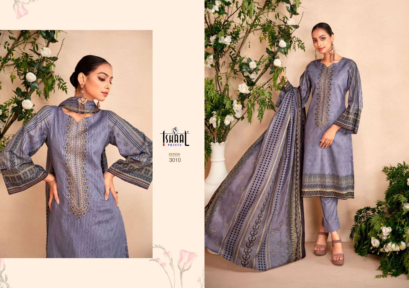ISHAAL PRINTS EMBROIDERED VOL 3