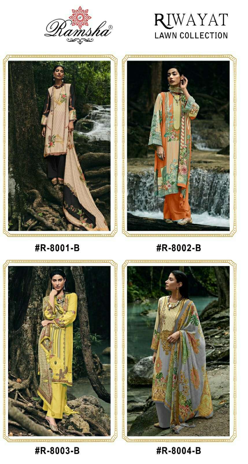 RAMSHA RIWAYAT LAWN COLLECTION VOL 2