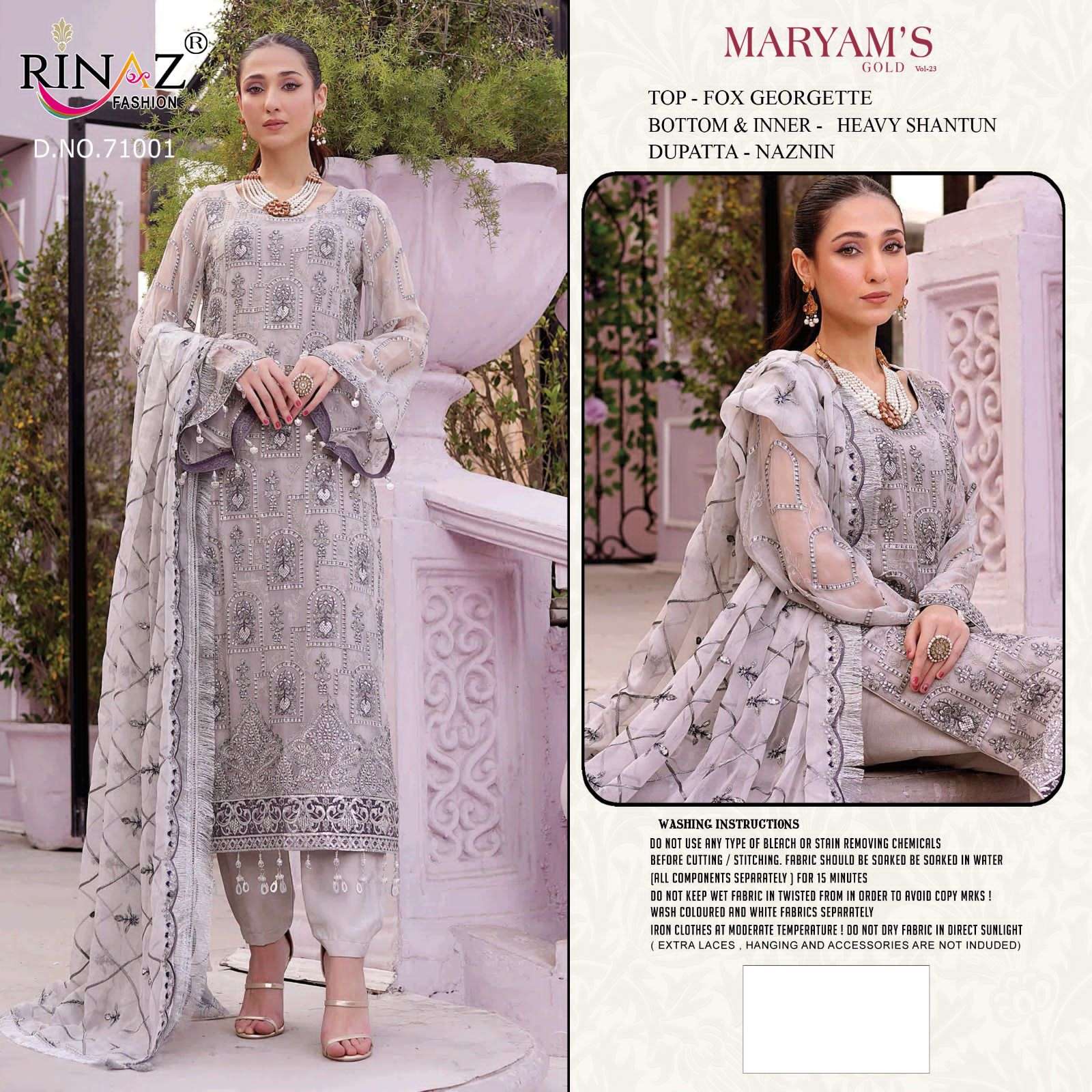 RINAZ FASHION MARIYAM GOLD VOL 23