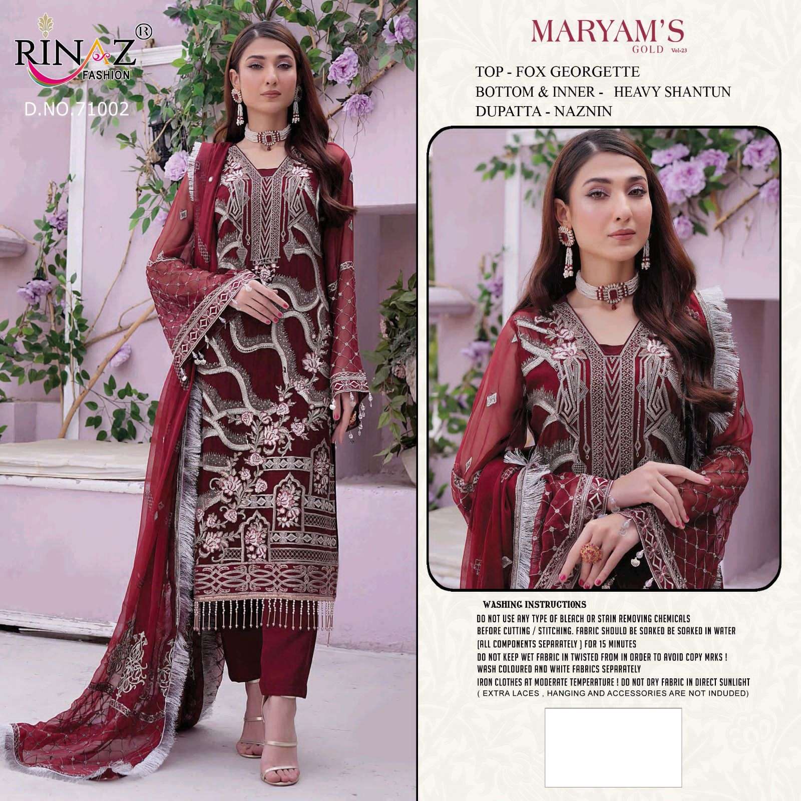 RINAZ FASHION MARIYAM GOLD VOL 23
