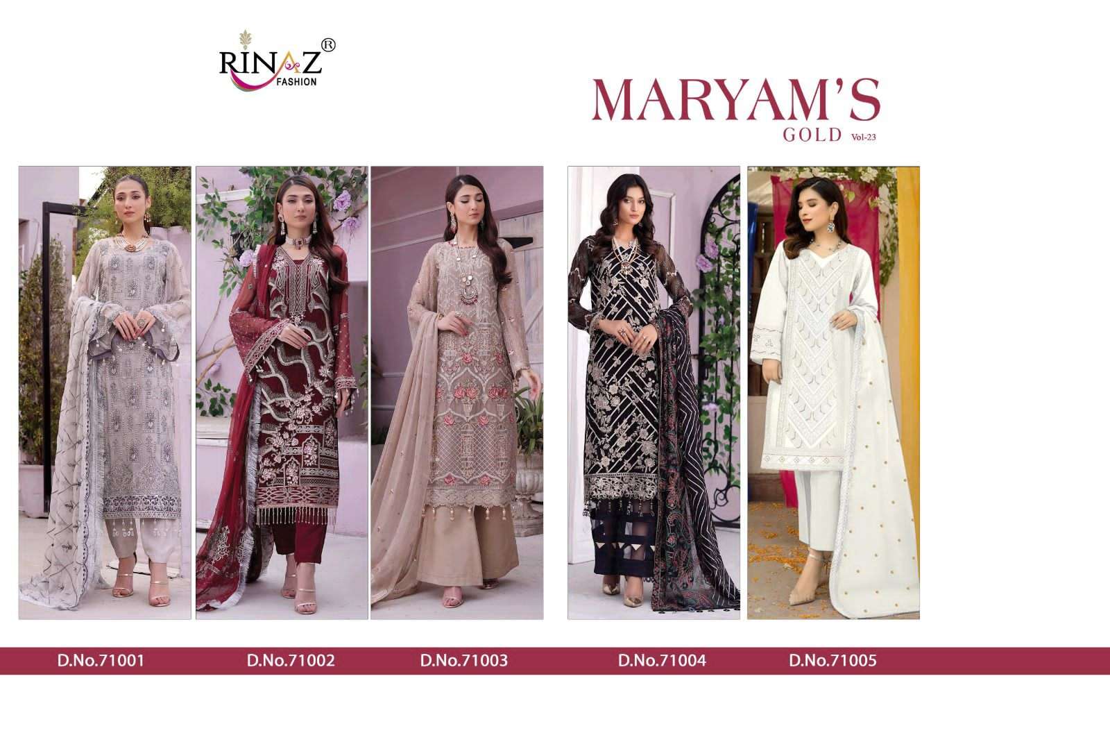 RINAZ FASHION MARIYAM GOLD VOL 23