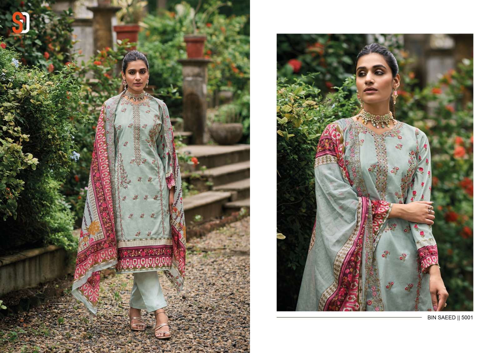 SHARADDHA DESIGNER BIN SAEED LAWN COLLECTION VOL 5