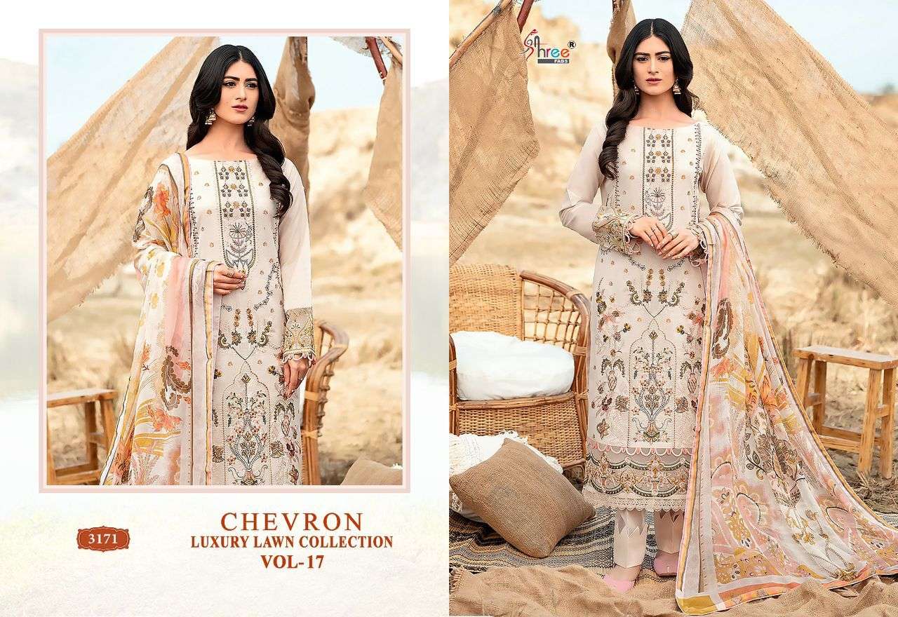 SHREE FABS CHEVRON LUXURY LAWN COLLECTION VOL 17